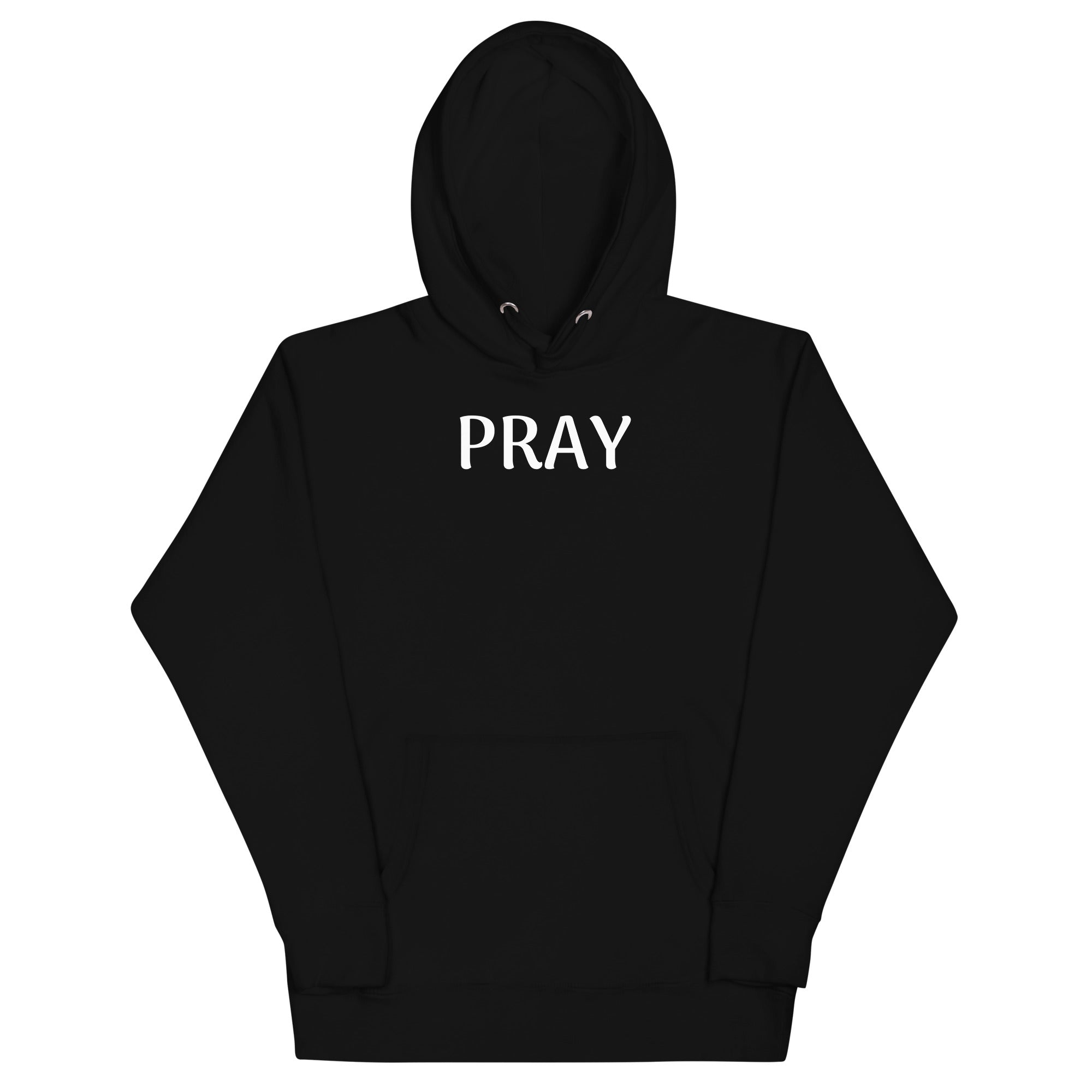 PRAY White Unisex Hoodie