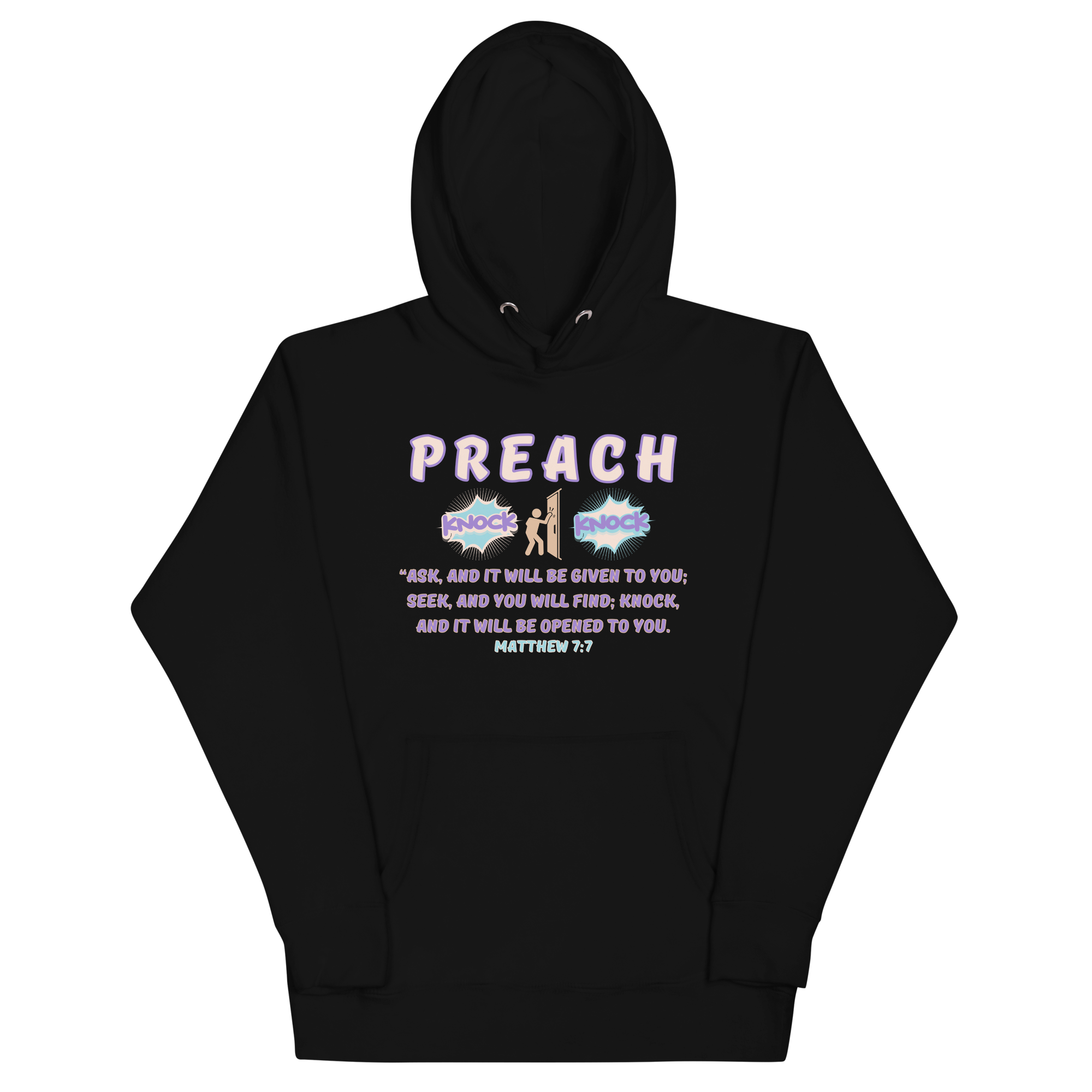Preach Knock Knock Matthew 7:7 Unisex Hoodie