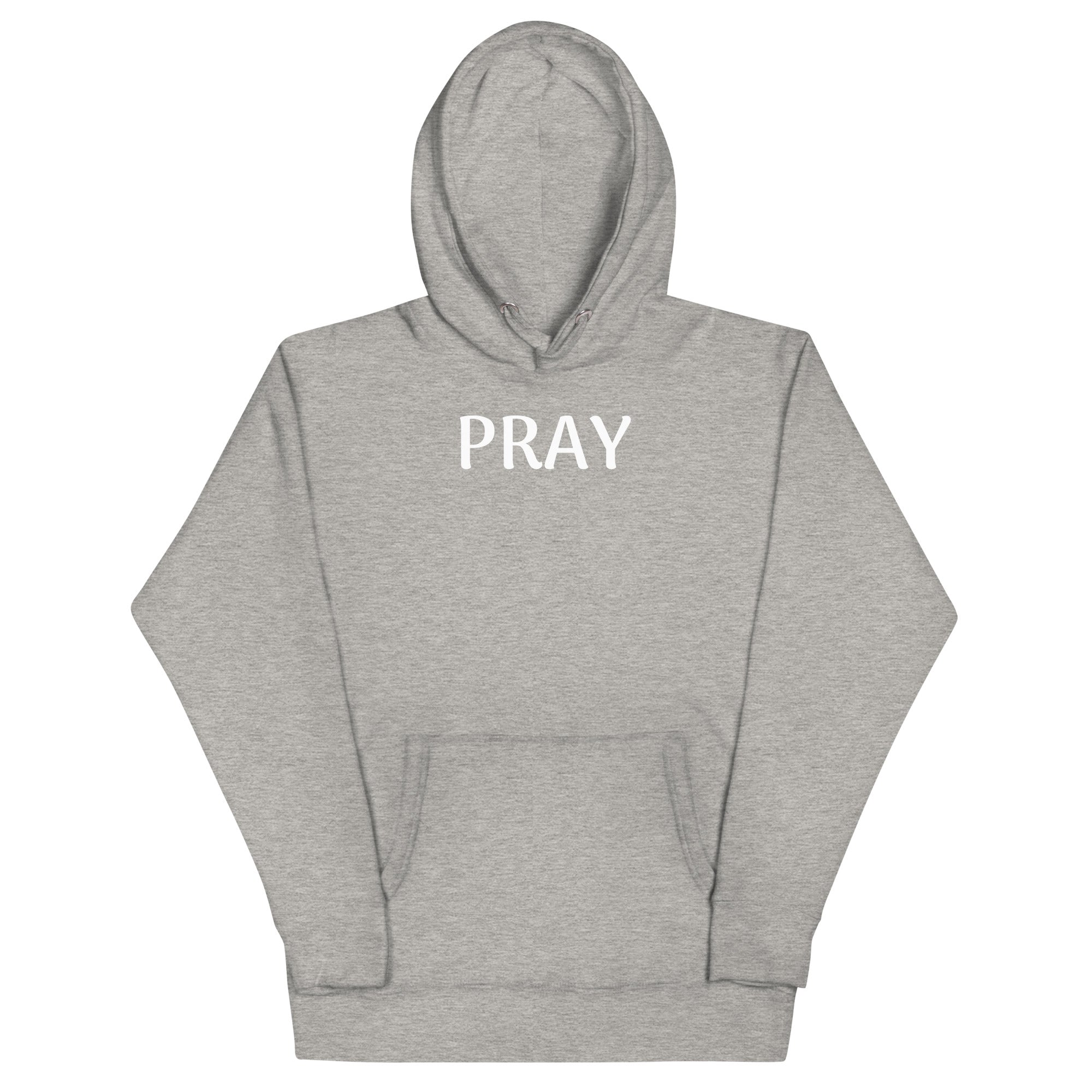 PRAY White Unisex Hoodie