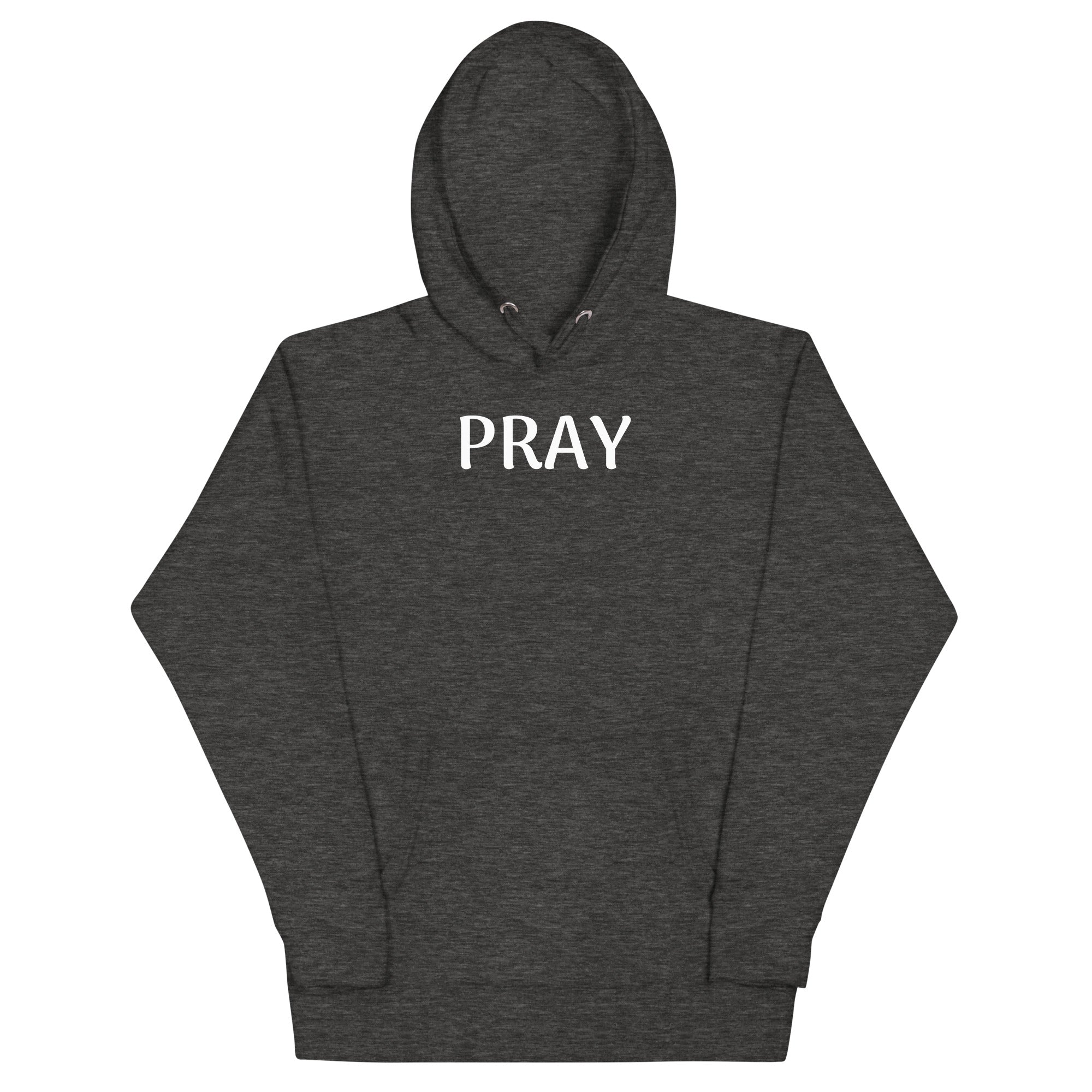 PRAY White Unisex Hoodie