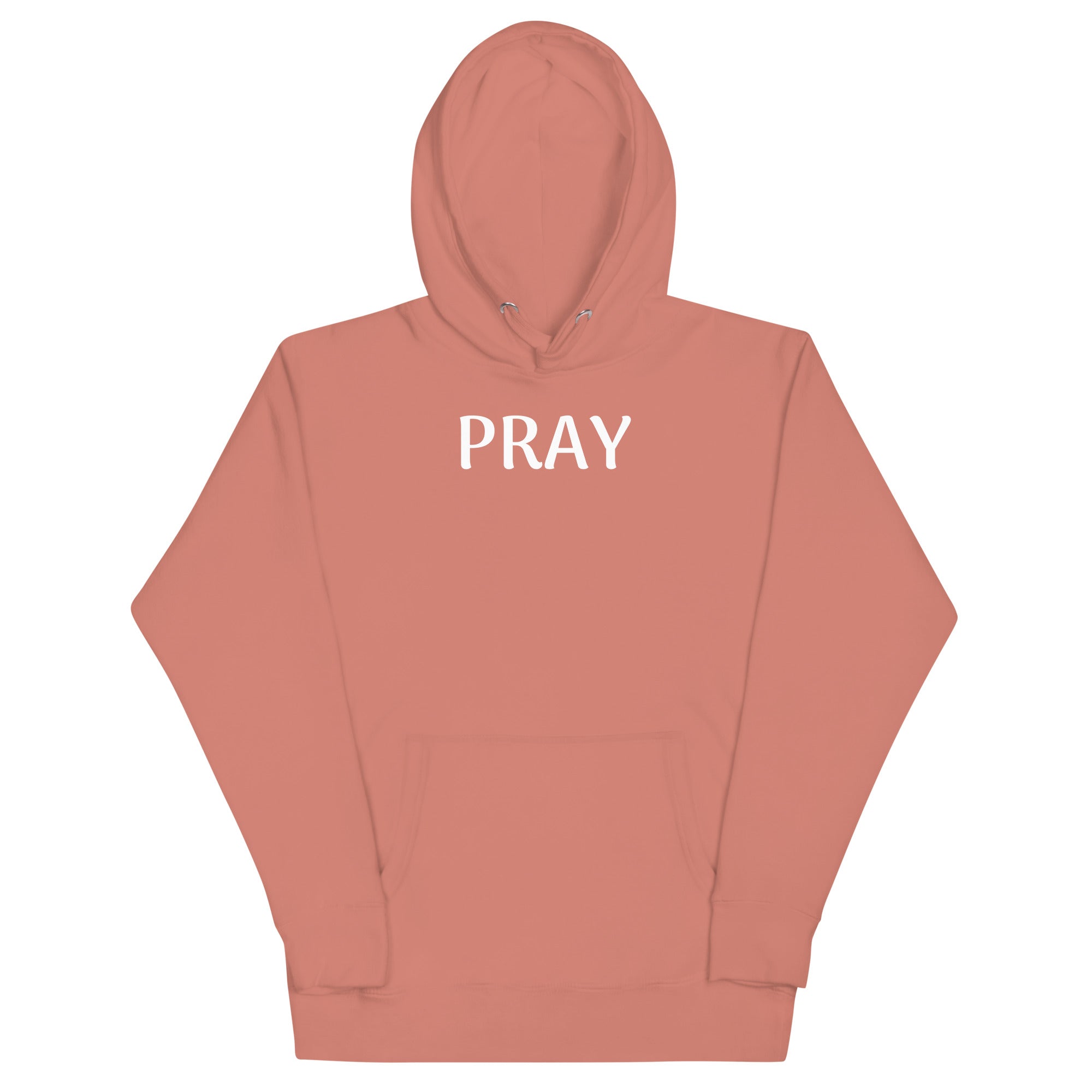 PRAY White Unisex Hoodie