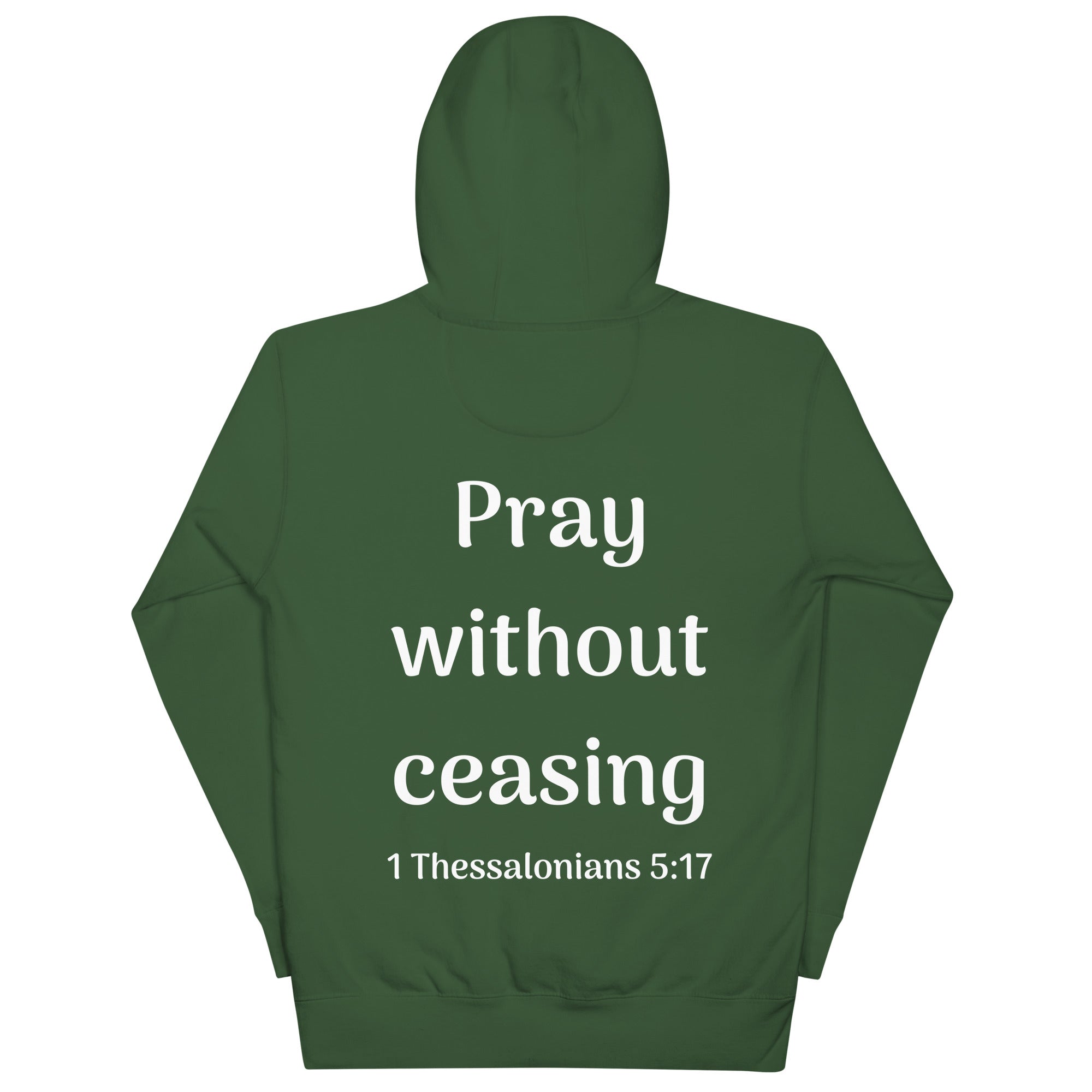 PRAY White Unisex Hoodie