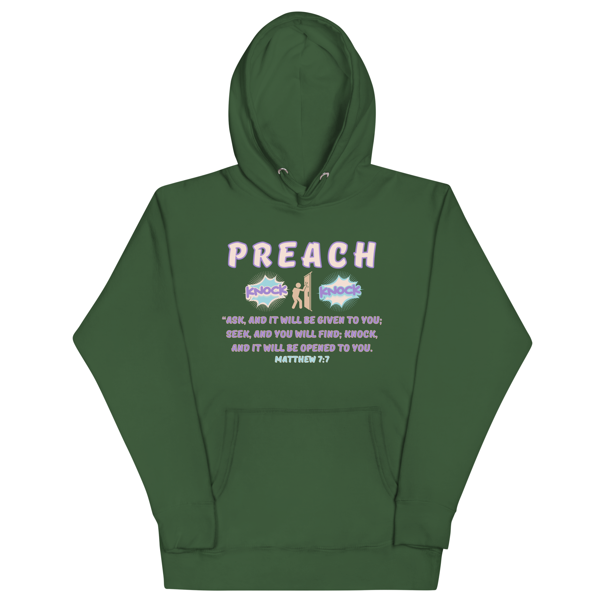 Preach Knock Knock Matthew 7:7 Unisex Hoodie