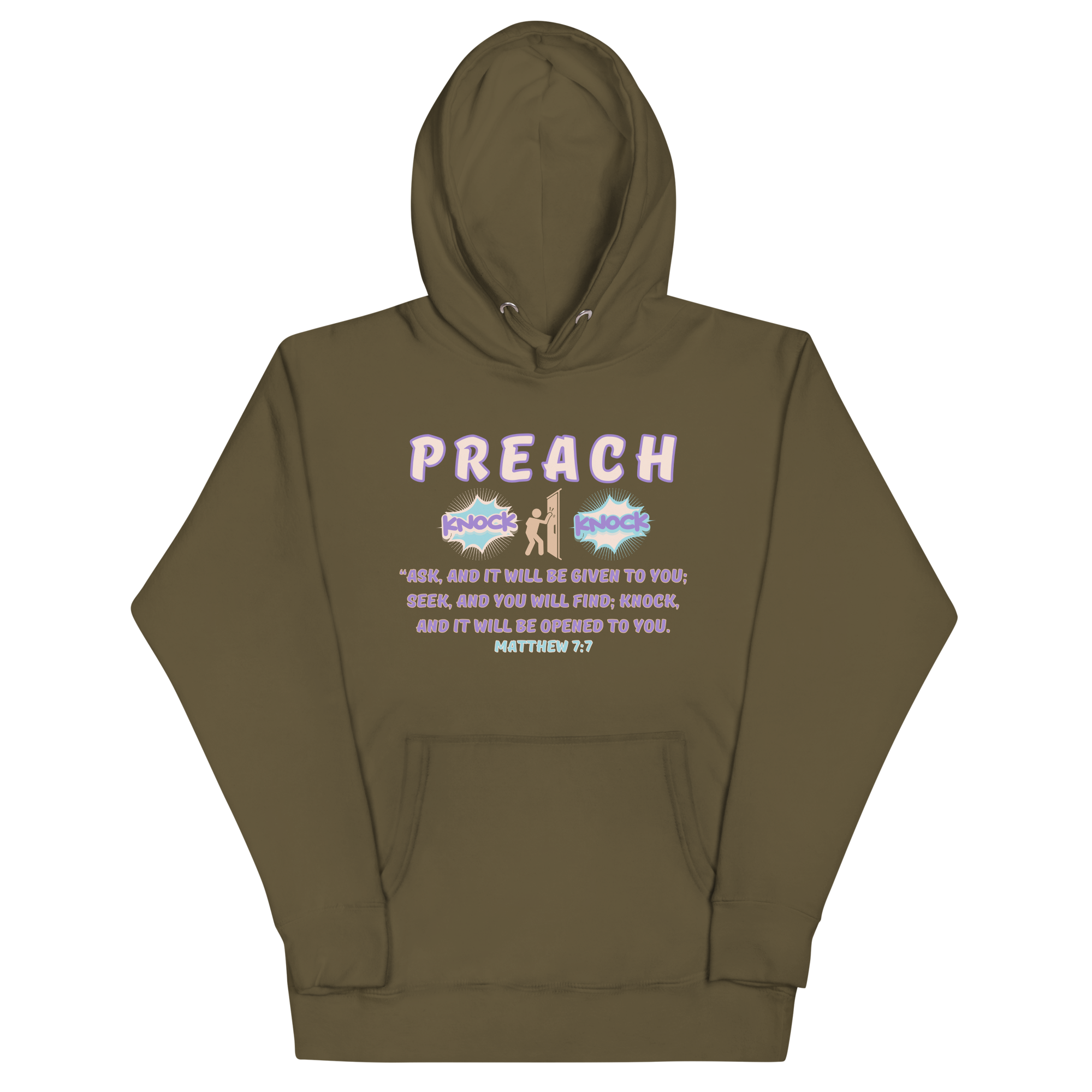 Preach Knock Knock Matthew 7:7 Unisex Hoodie