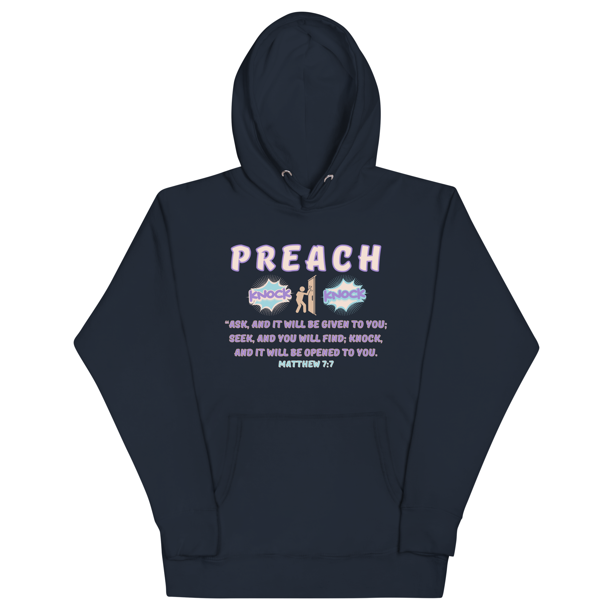 Preach Knock Knock Matthew 7:7 Unisex Hoodie