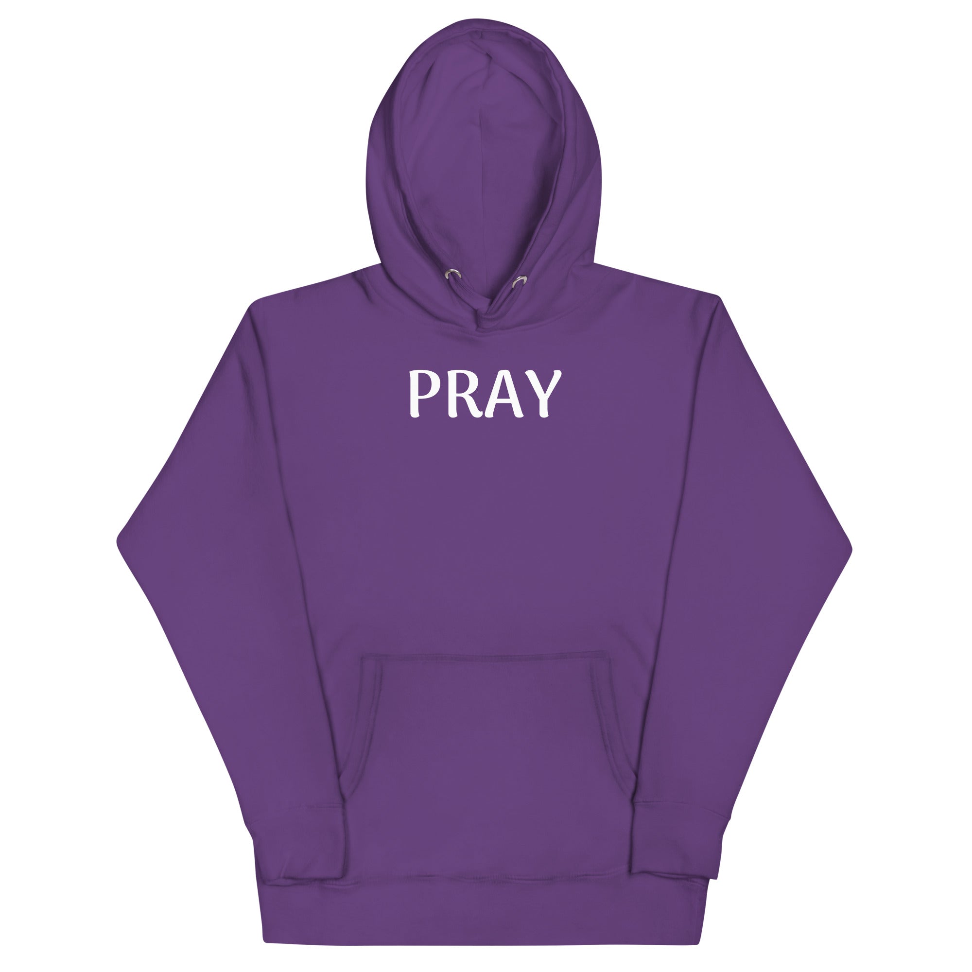PRAY White Unisex Hoodie