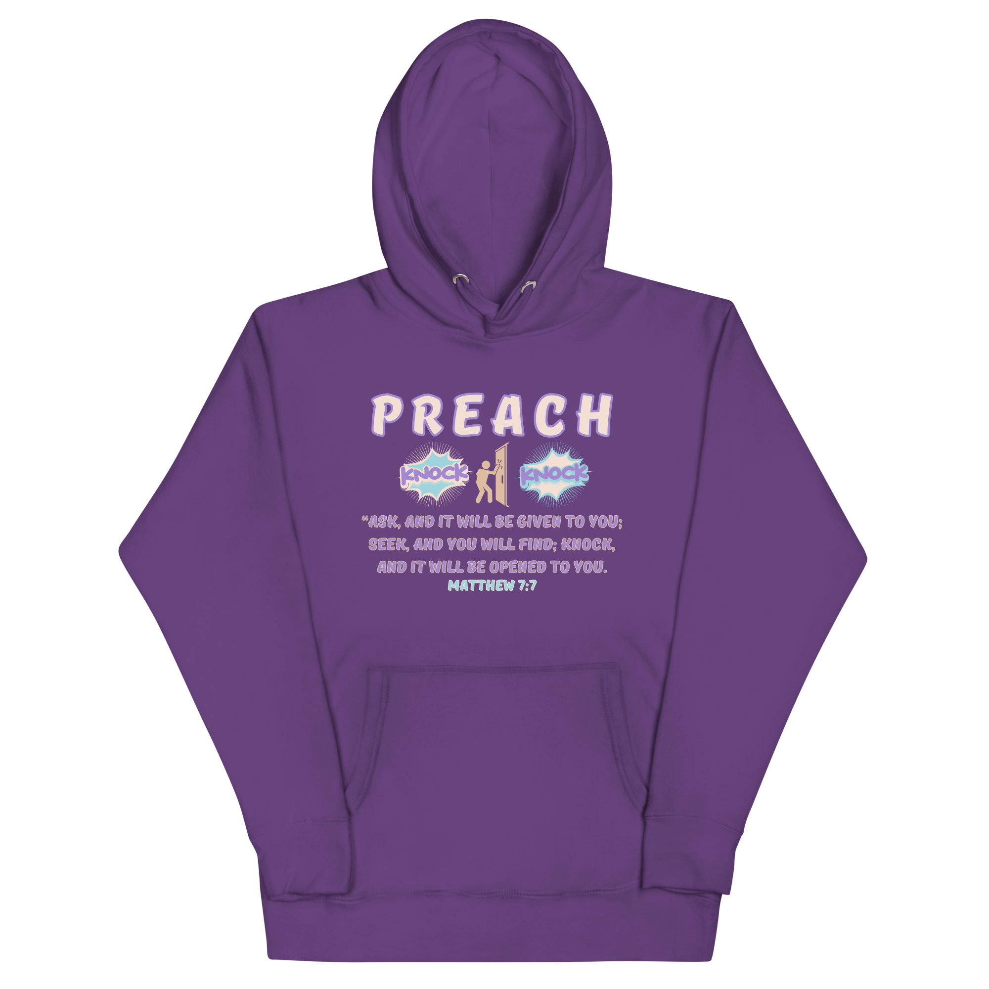 Preach Knock Knock Matthew 7:7 Unisex Hoodie