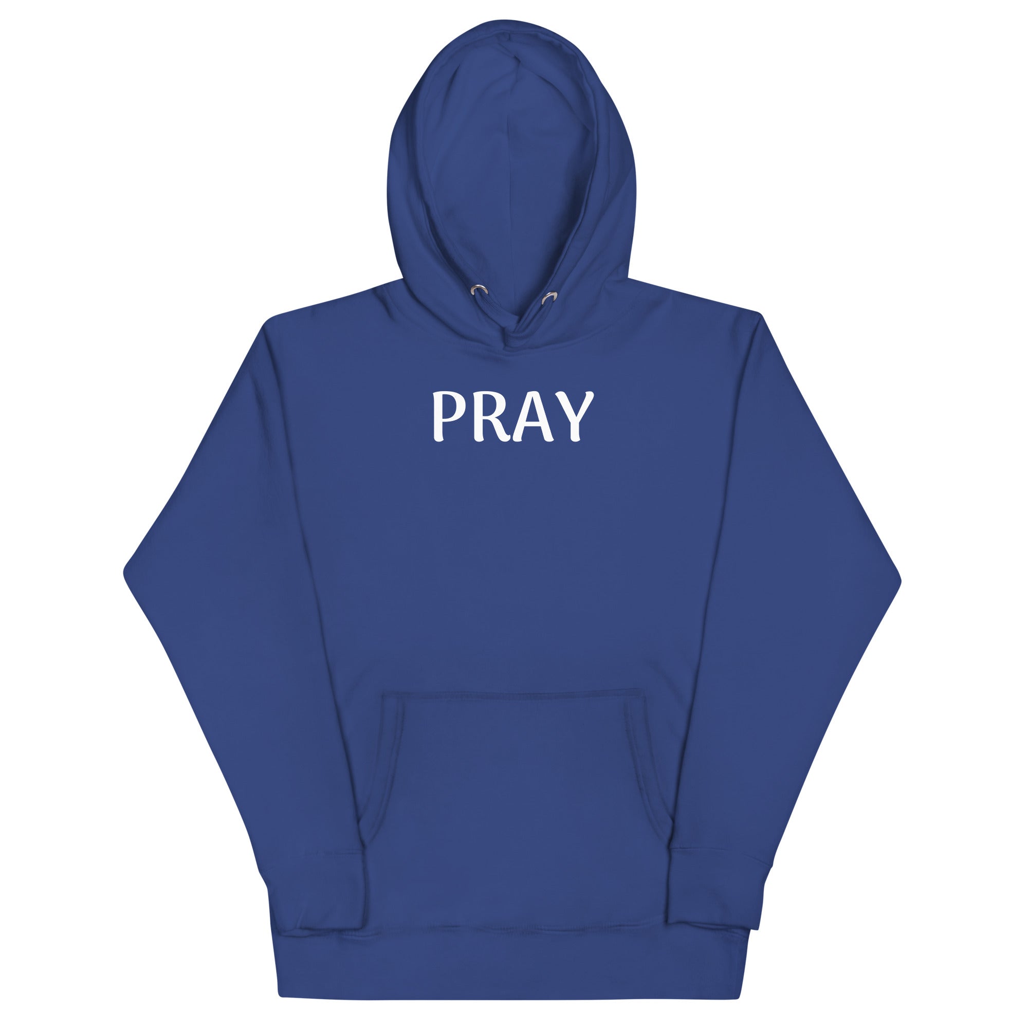 PRAY White Unisex Hoodie