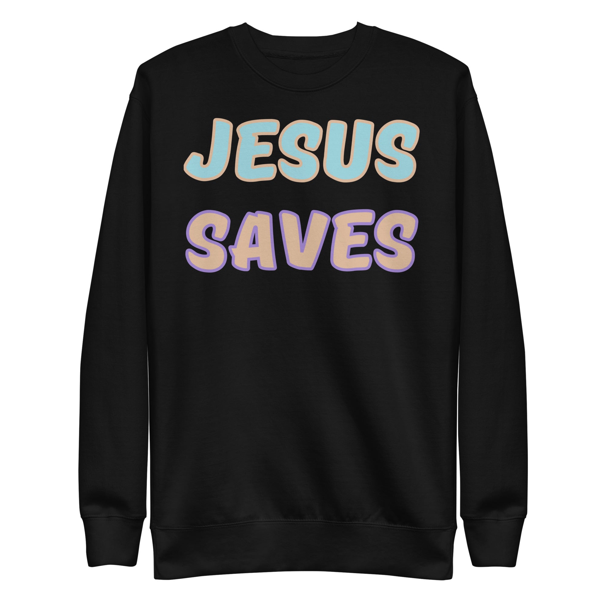 Jesus Saves/Knock Knock Unisex Premium Sweatshirt