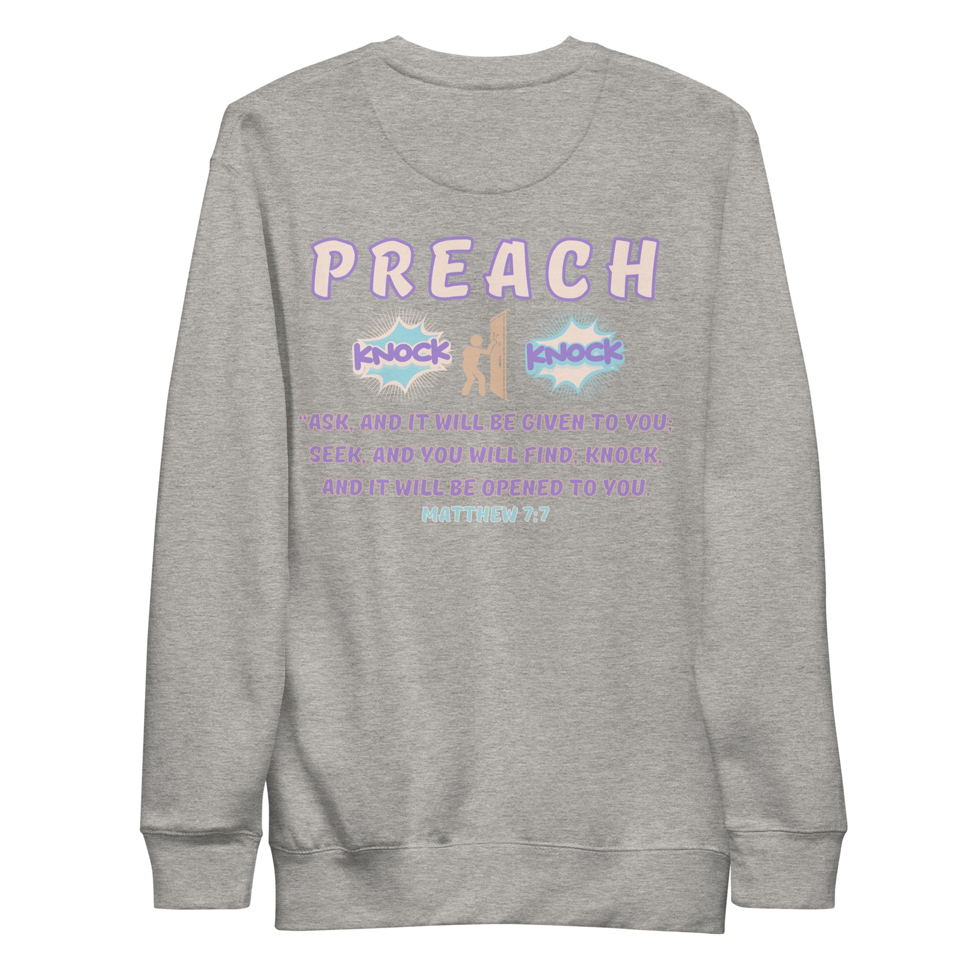 Jesus Saves/Knock Knock Unisex Premium Sweatshirt
