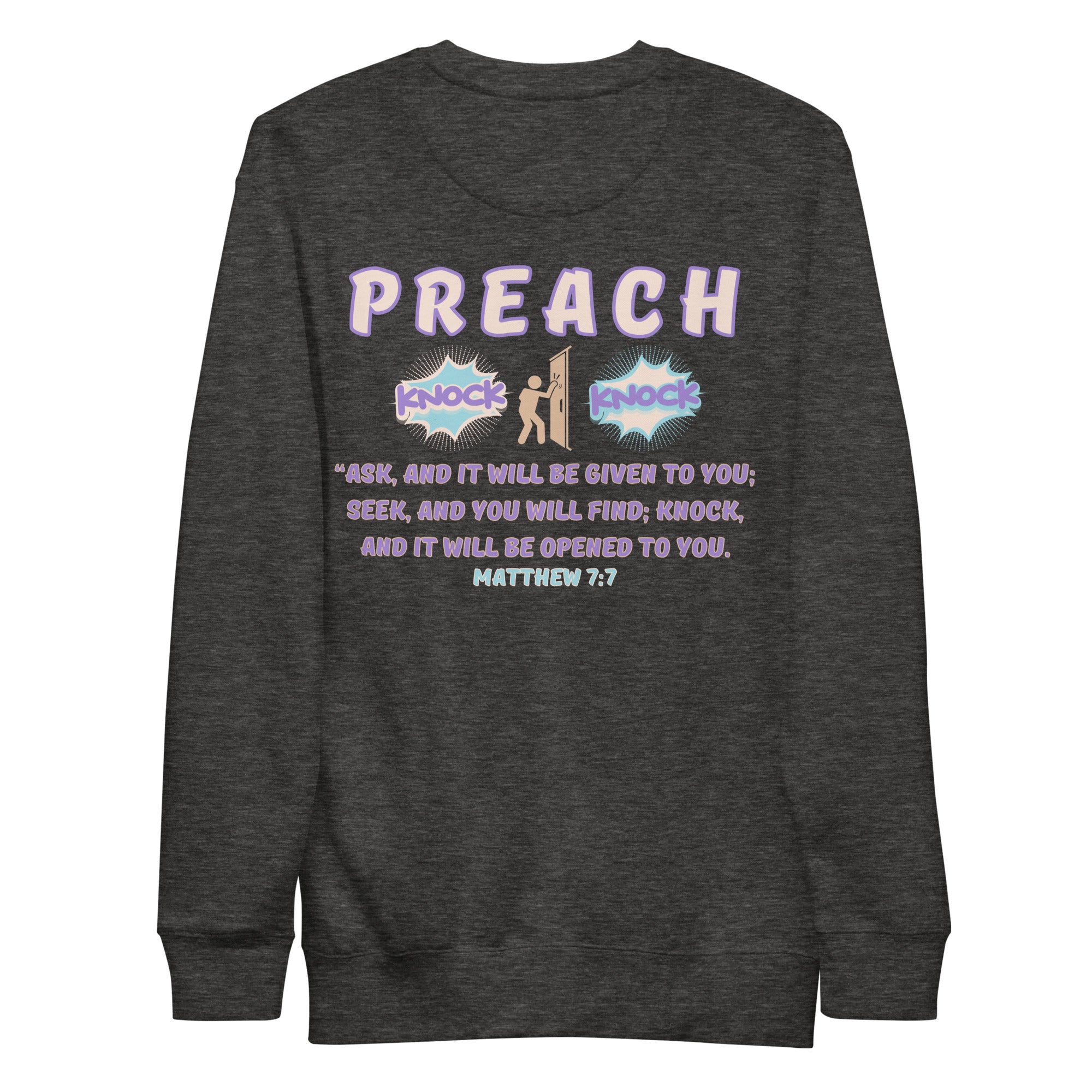 Jesus Saves/Knock Knock Unisex Premium Sweatshirt