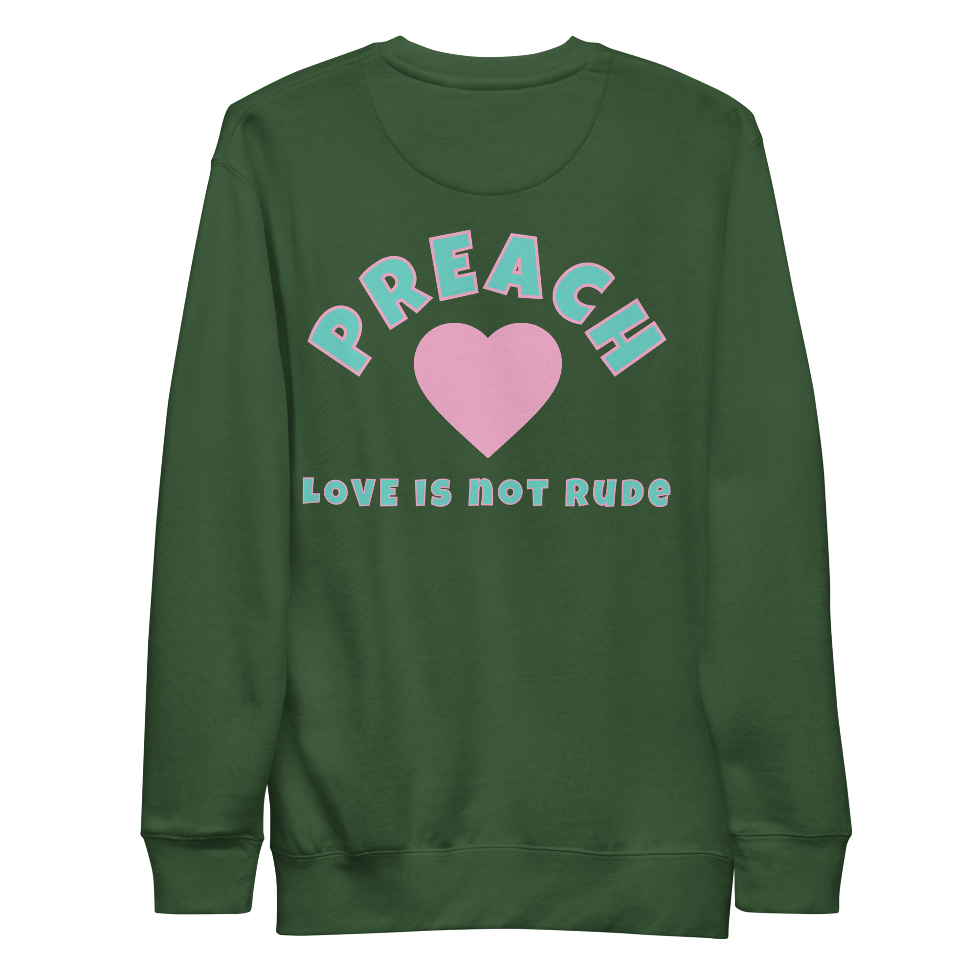 Love never fails Unisex Premium Sweatshirt