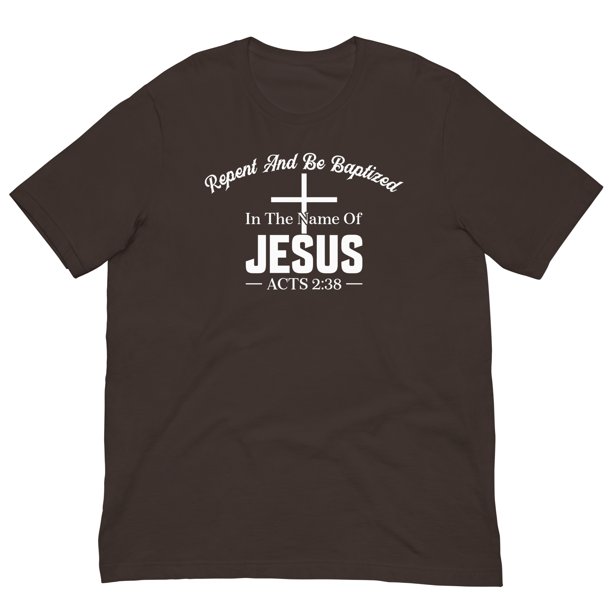 Acts 2:38 white Unisex t-shirt