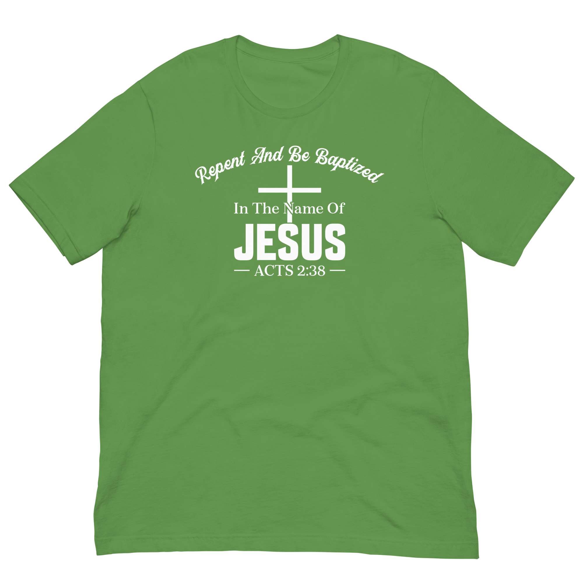 Acts 2:38 white Unisex t-shirt