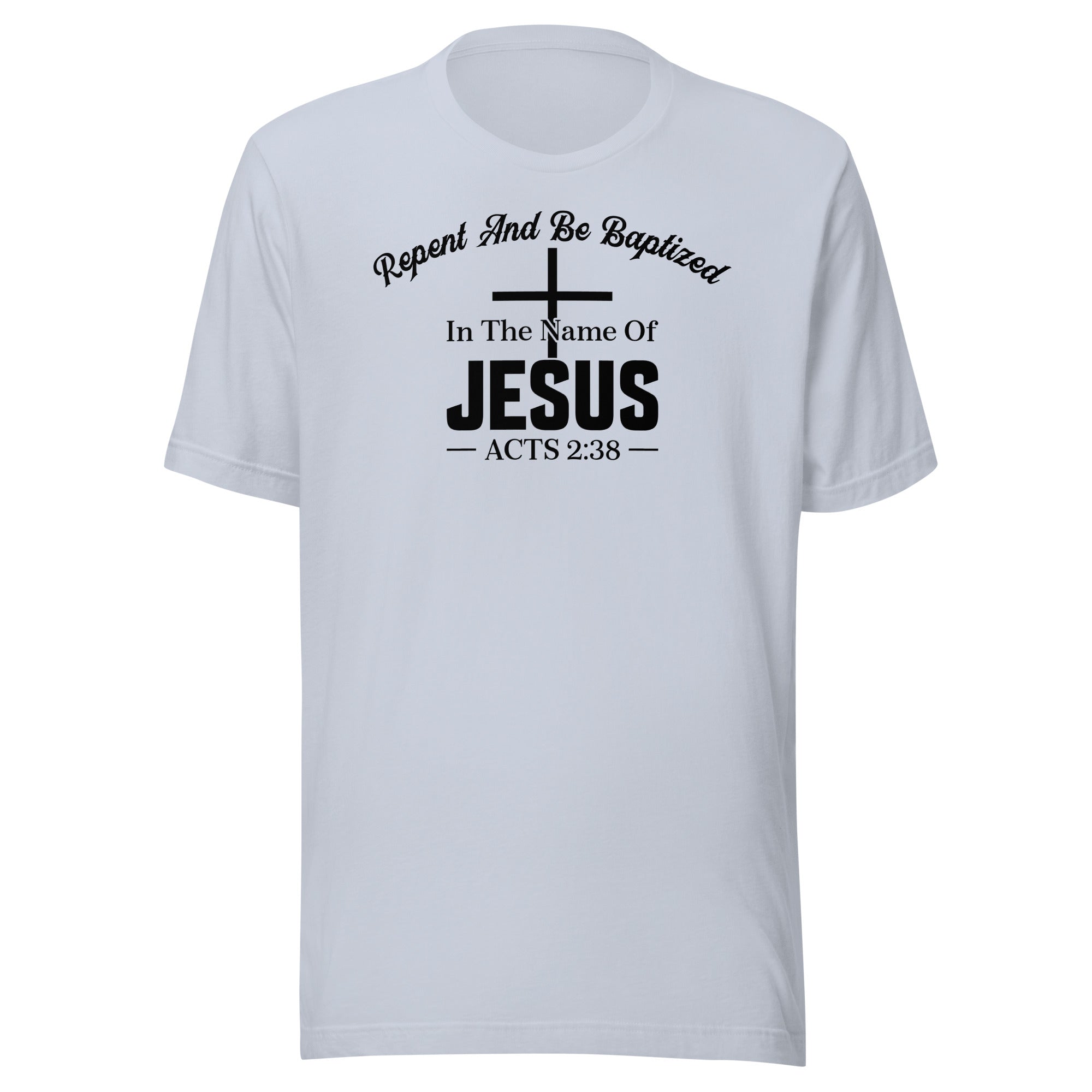 Acts 2:38 black Unisex t-shirt
