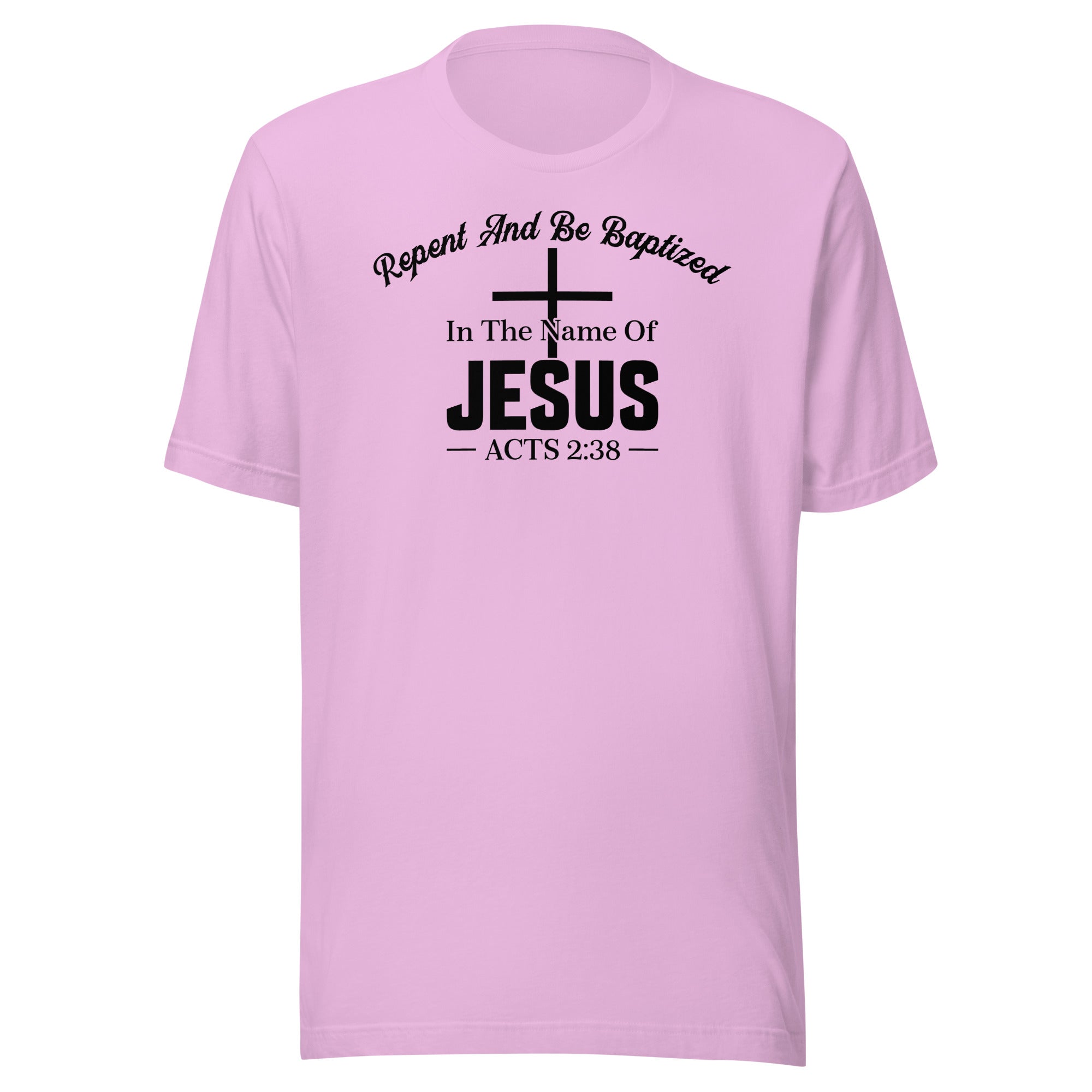 Acts 2:38 black Unisex t-shirt