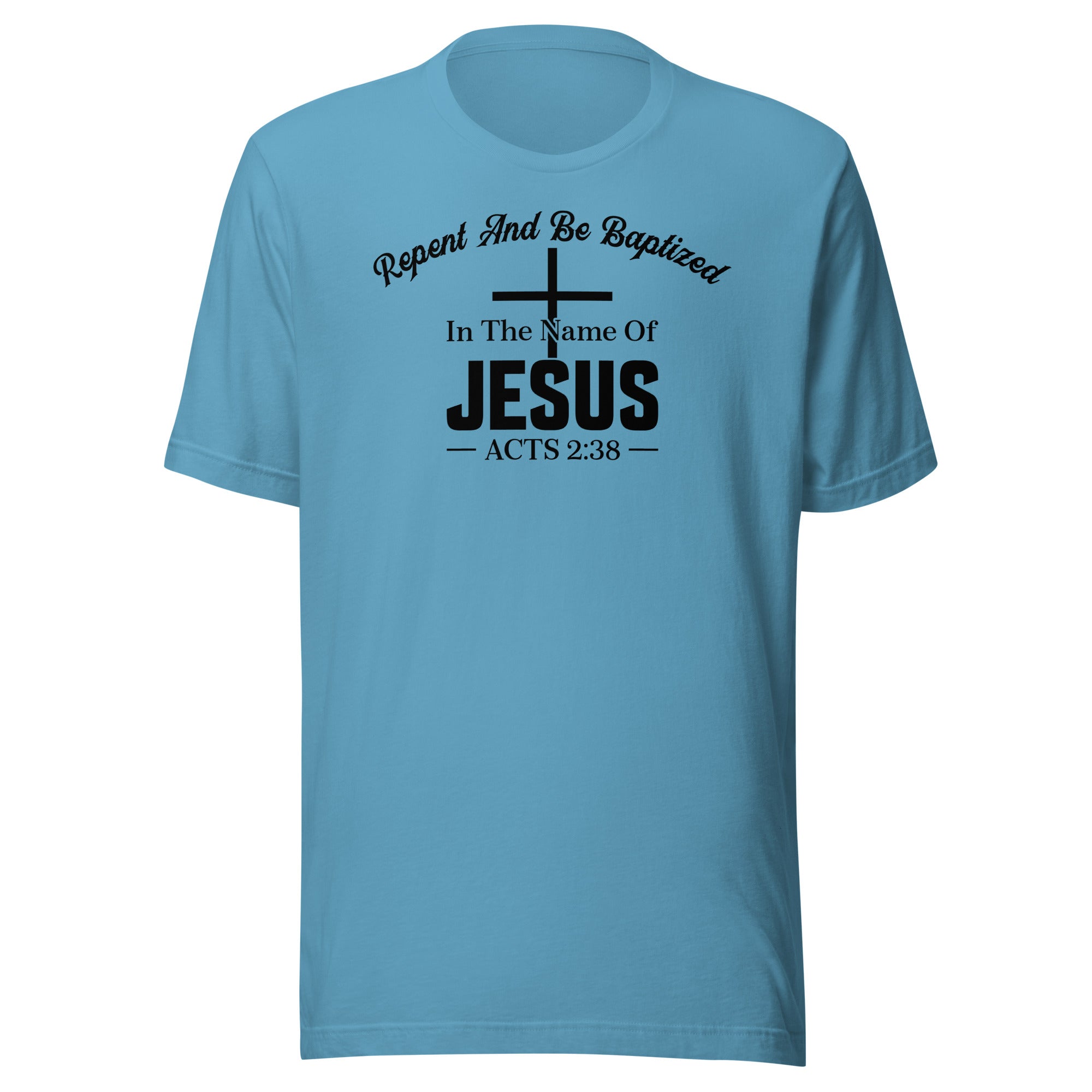 Acts 2:38 black Unisex t-shirt