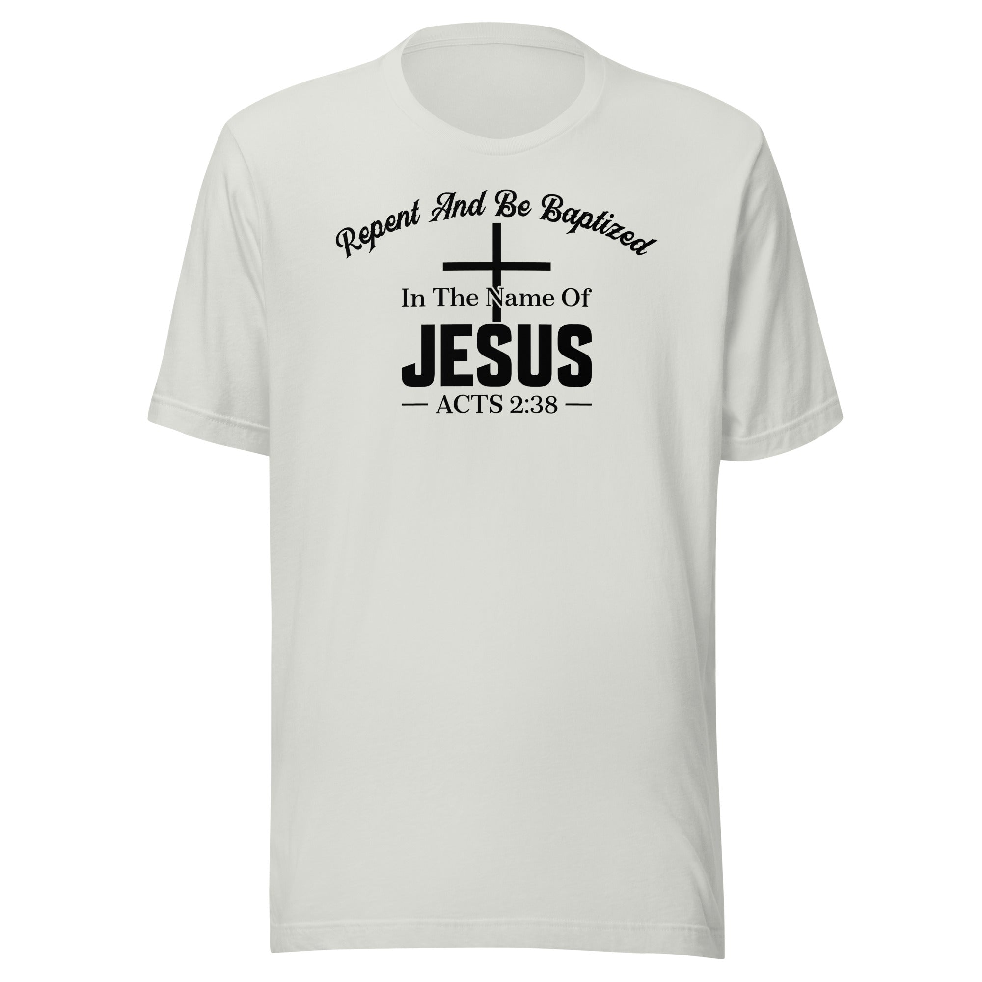 Acts 2:38 black Unisex t-shirt