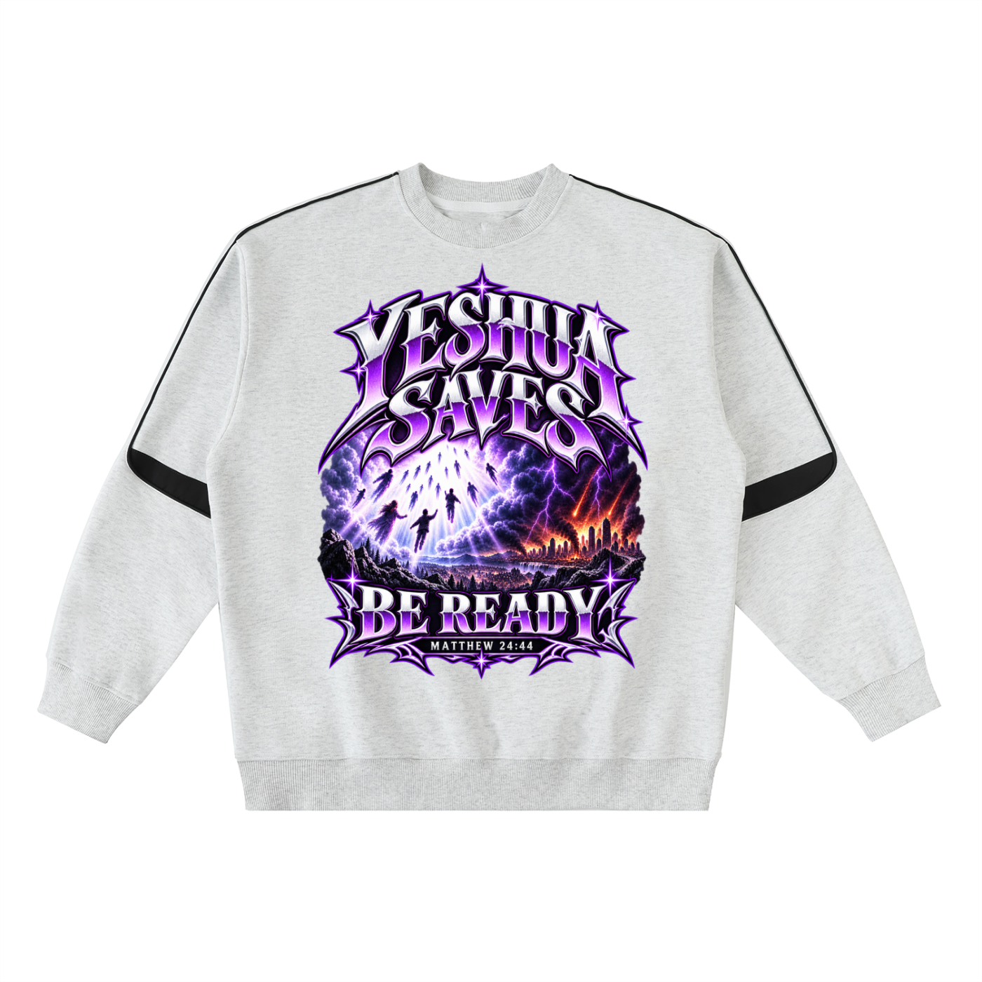 Come to Yeshua Oversized Crewneck Taped Sweatshirt
