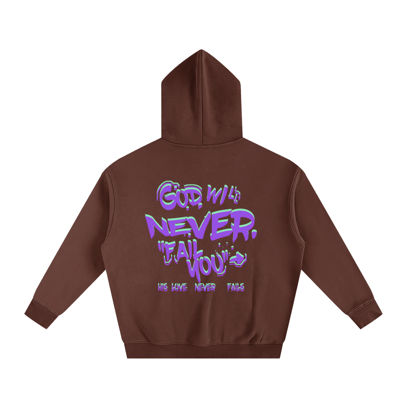 "Connect with God" Oversize Fleeced Hoodie