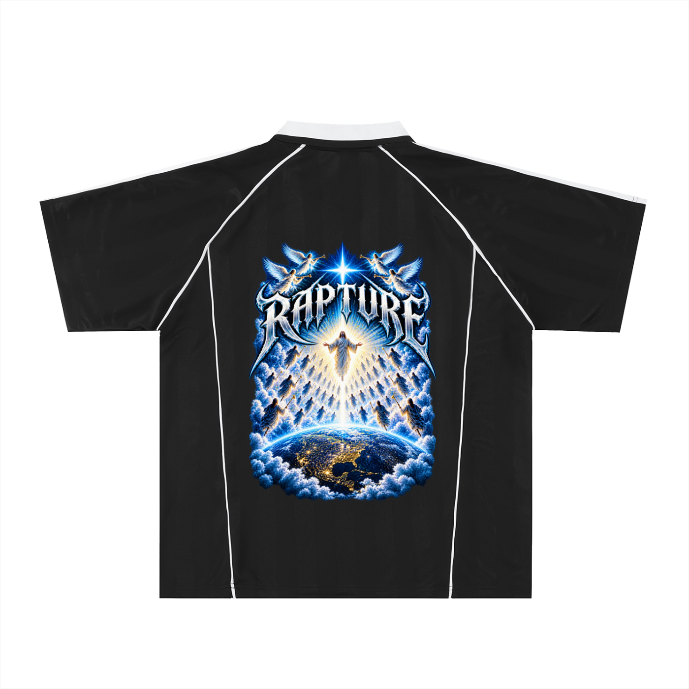 Yeshua/Rapture Shadow Stripe Collared Soccer Jersey