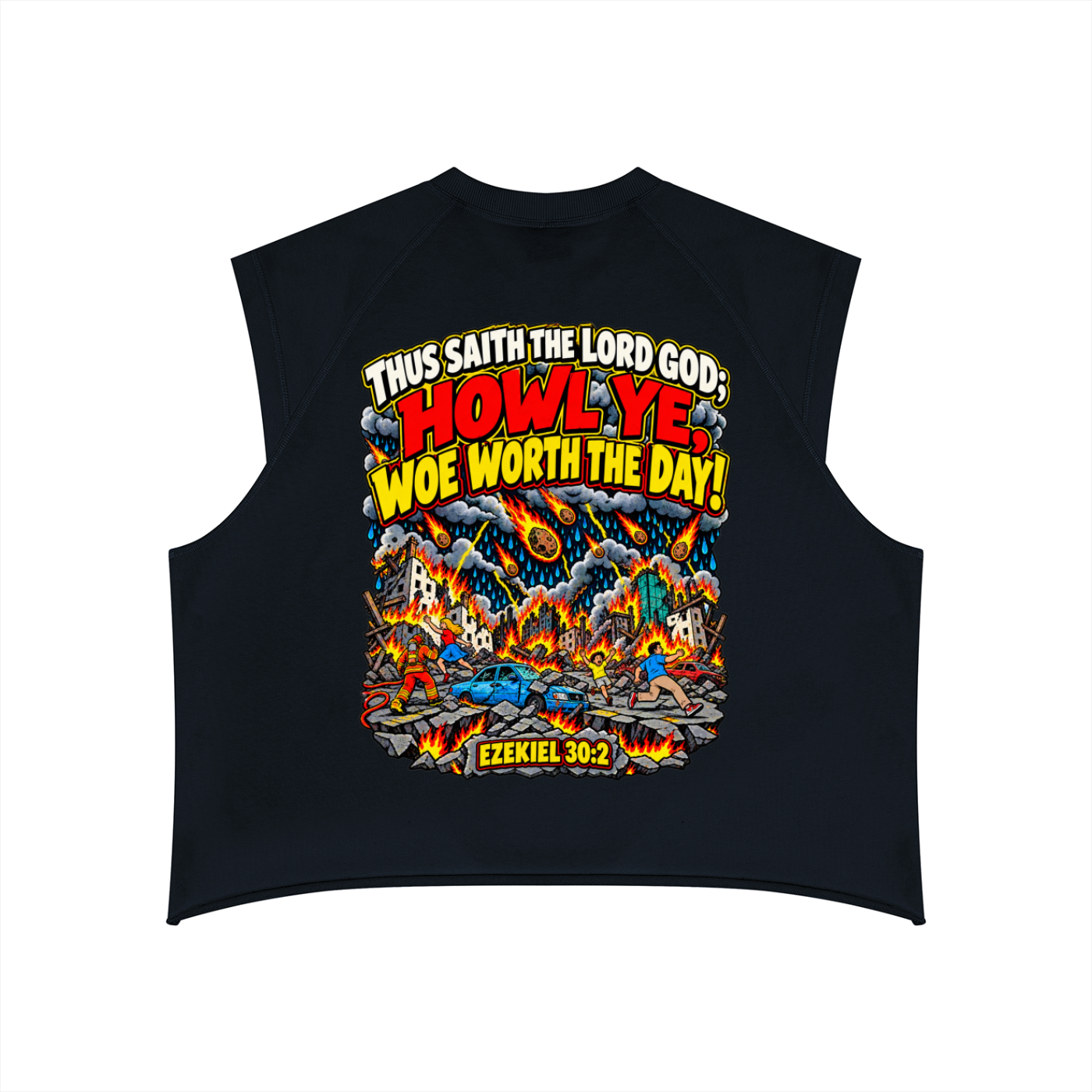 Ezekiel 30:2 Men’s Boxy Raw Hem Tank Top