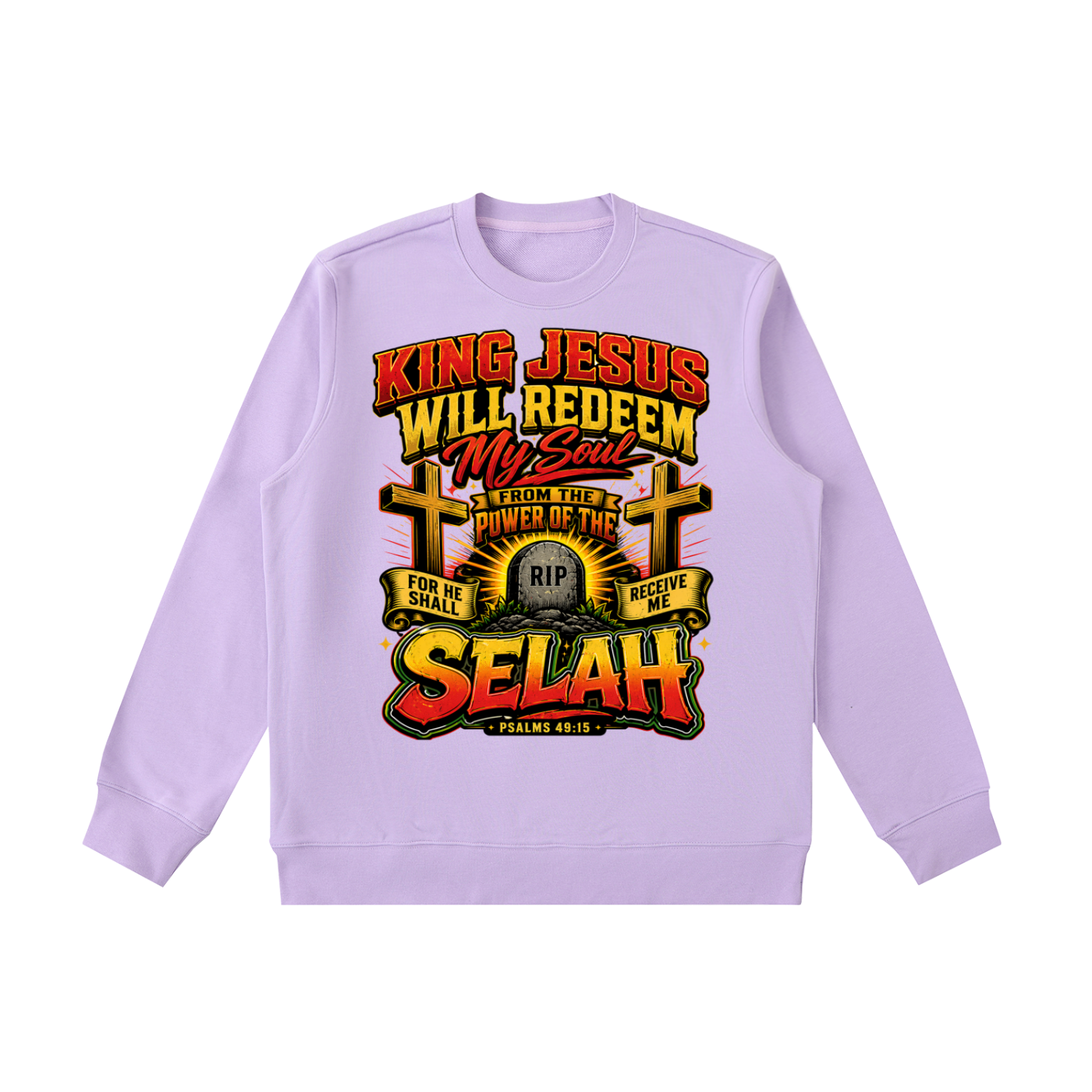 Psalms 49:15 Essential Heavyweight Crewneck  Sweatshirt