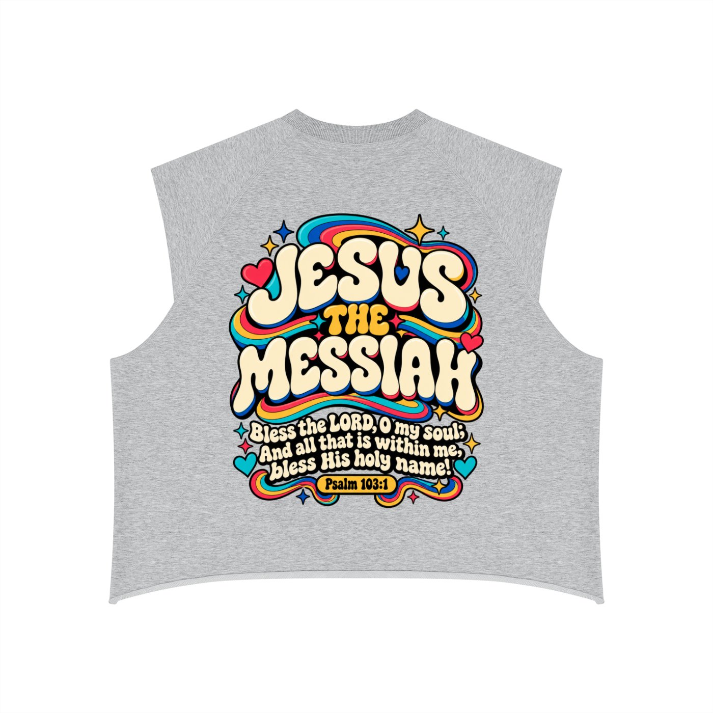 Psalm 103:1 Men’s Boxy Raw Hem Tank Top