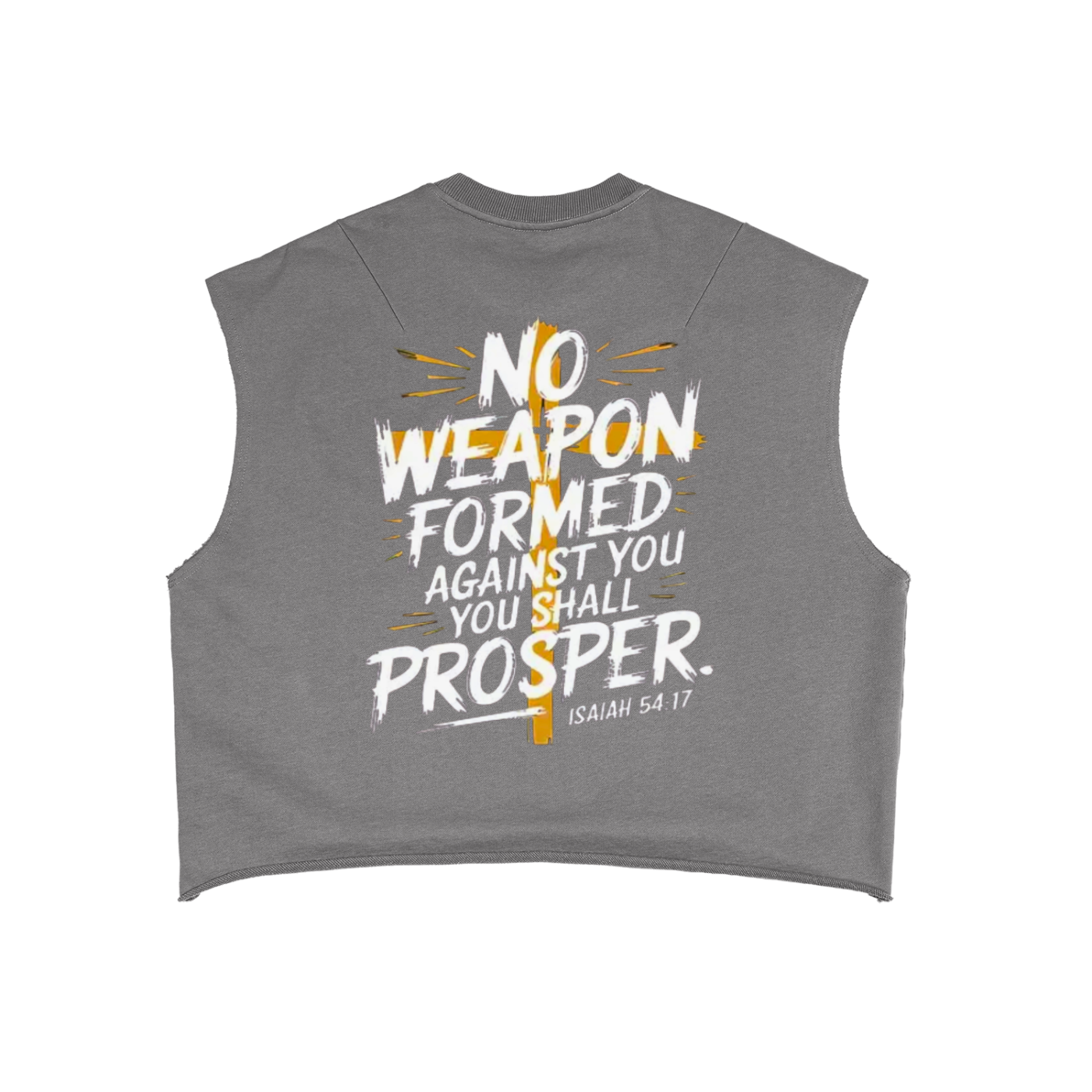 "Isaiah 54:17" French Terry Boxy Tank Top