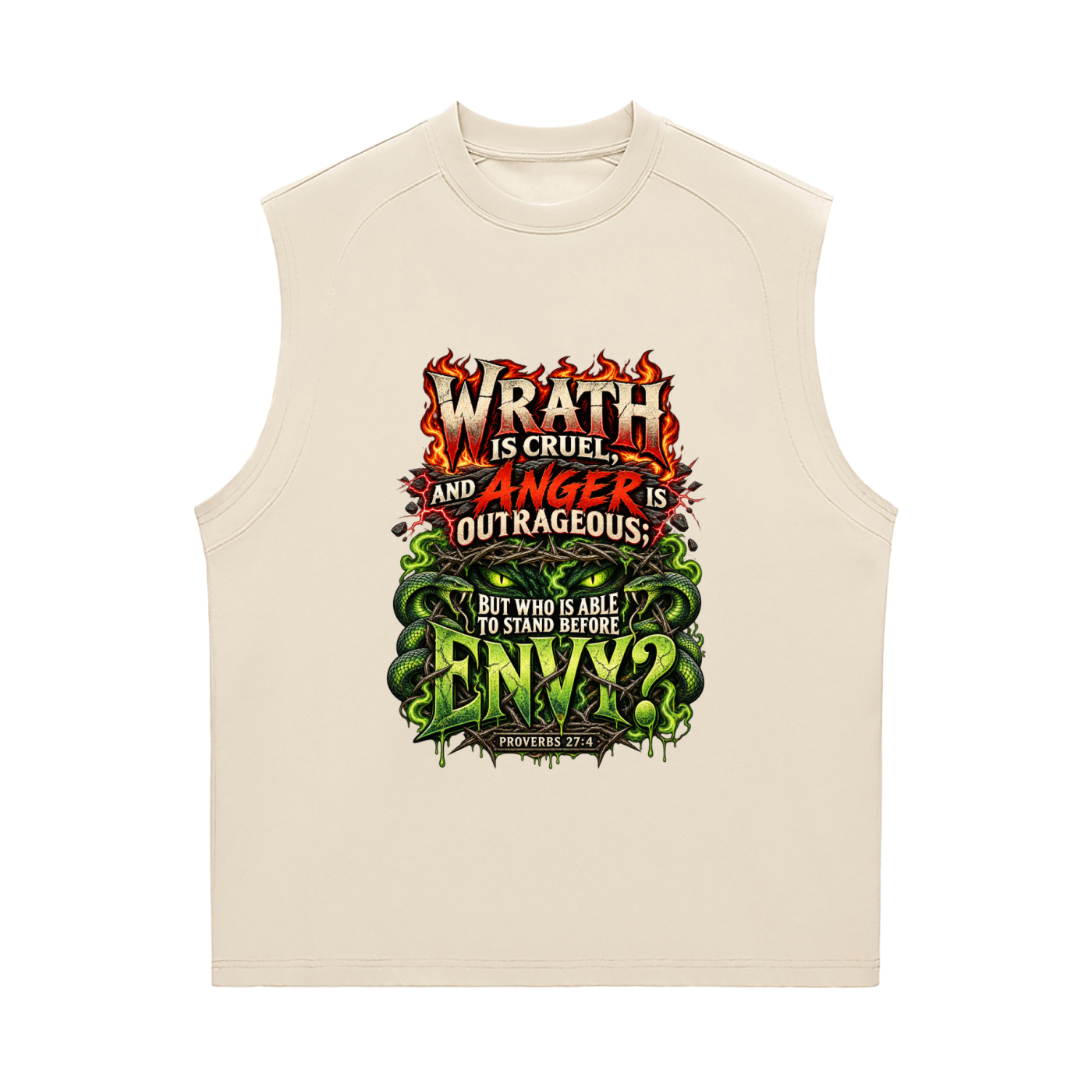 Proverbs 27:4 & 20 Sorona Quick-Dry Cooling Tank Top
