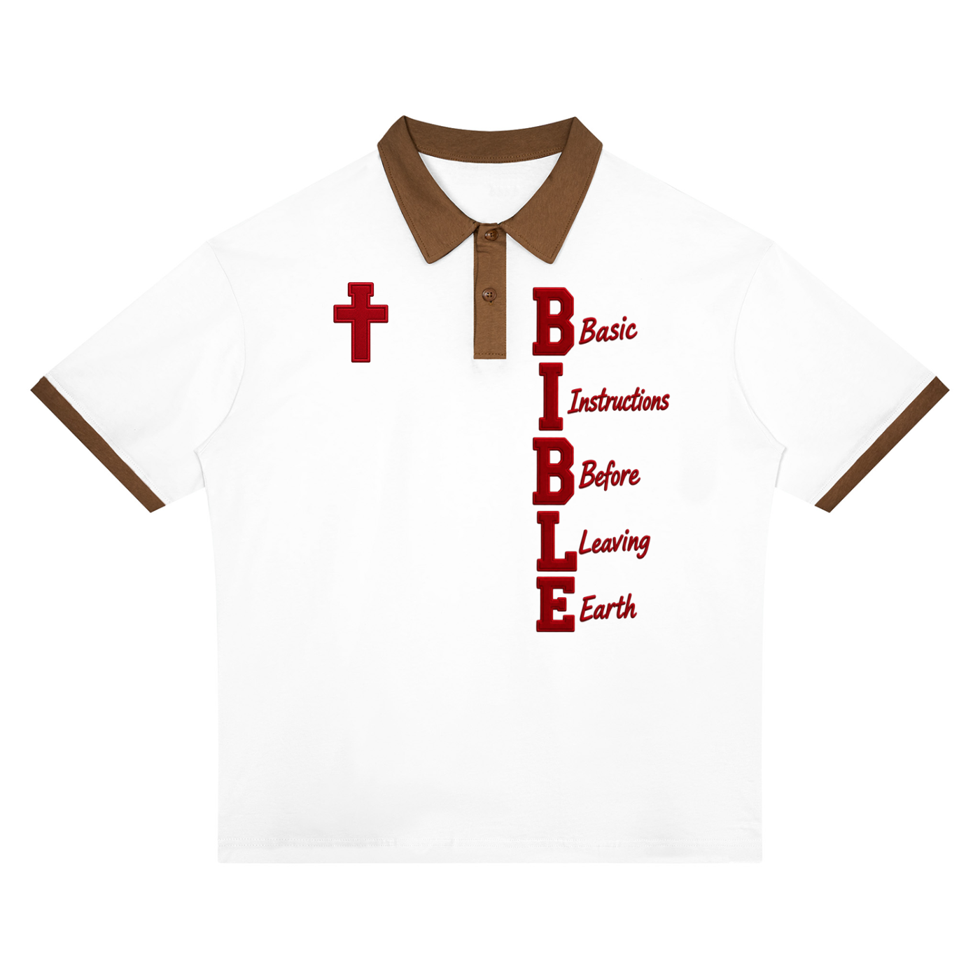 BIBLE Unisex Color Block Polo Shirt