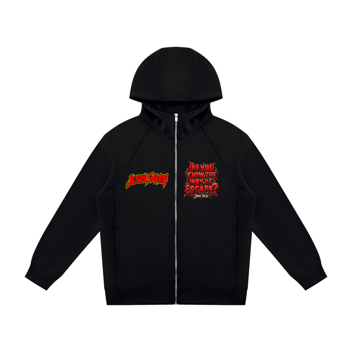 Escape/Days of Noah Unisex Raglan Full Zip Hoodie