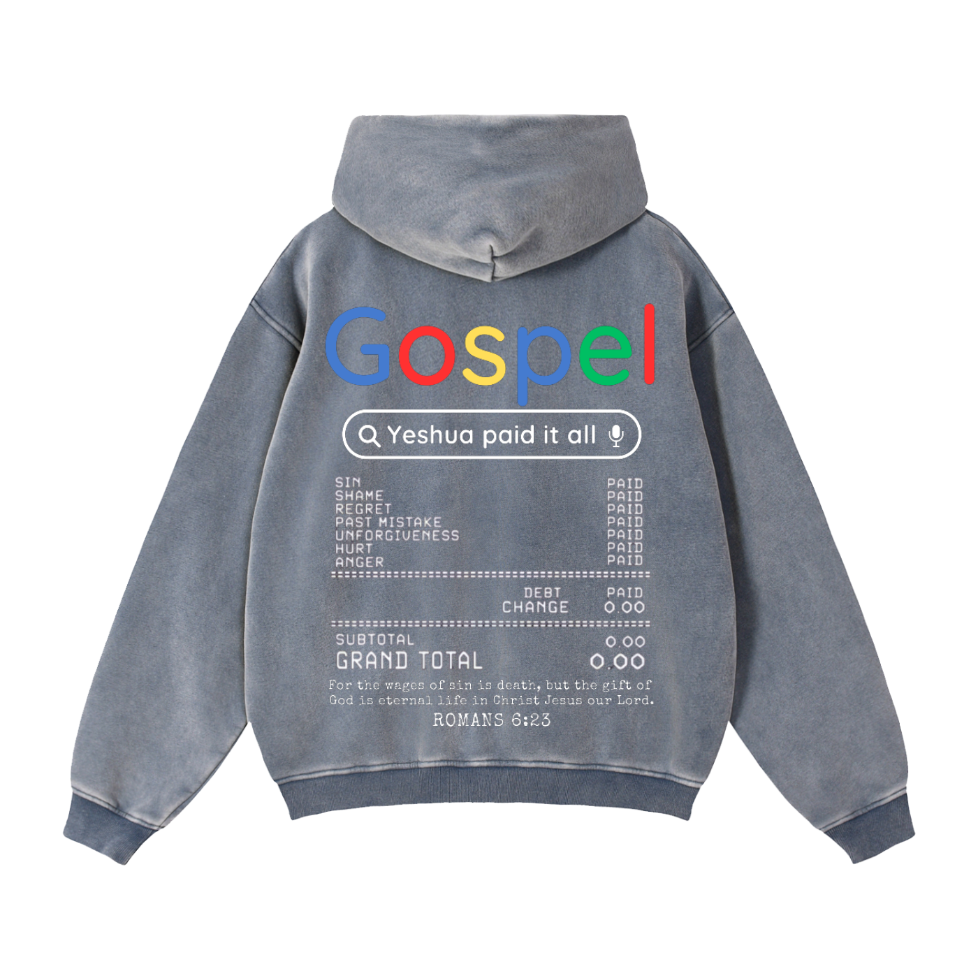 Gospel Zip-Through Boxy Fleece Hoodie