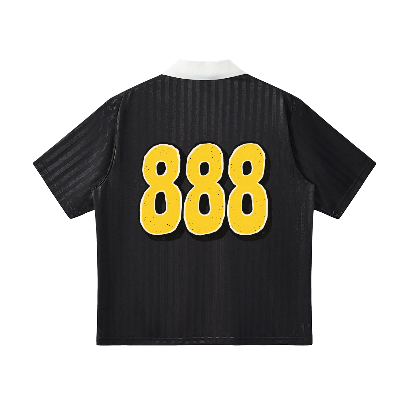 888 Contrast Collar Striped Soccer Jersey