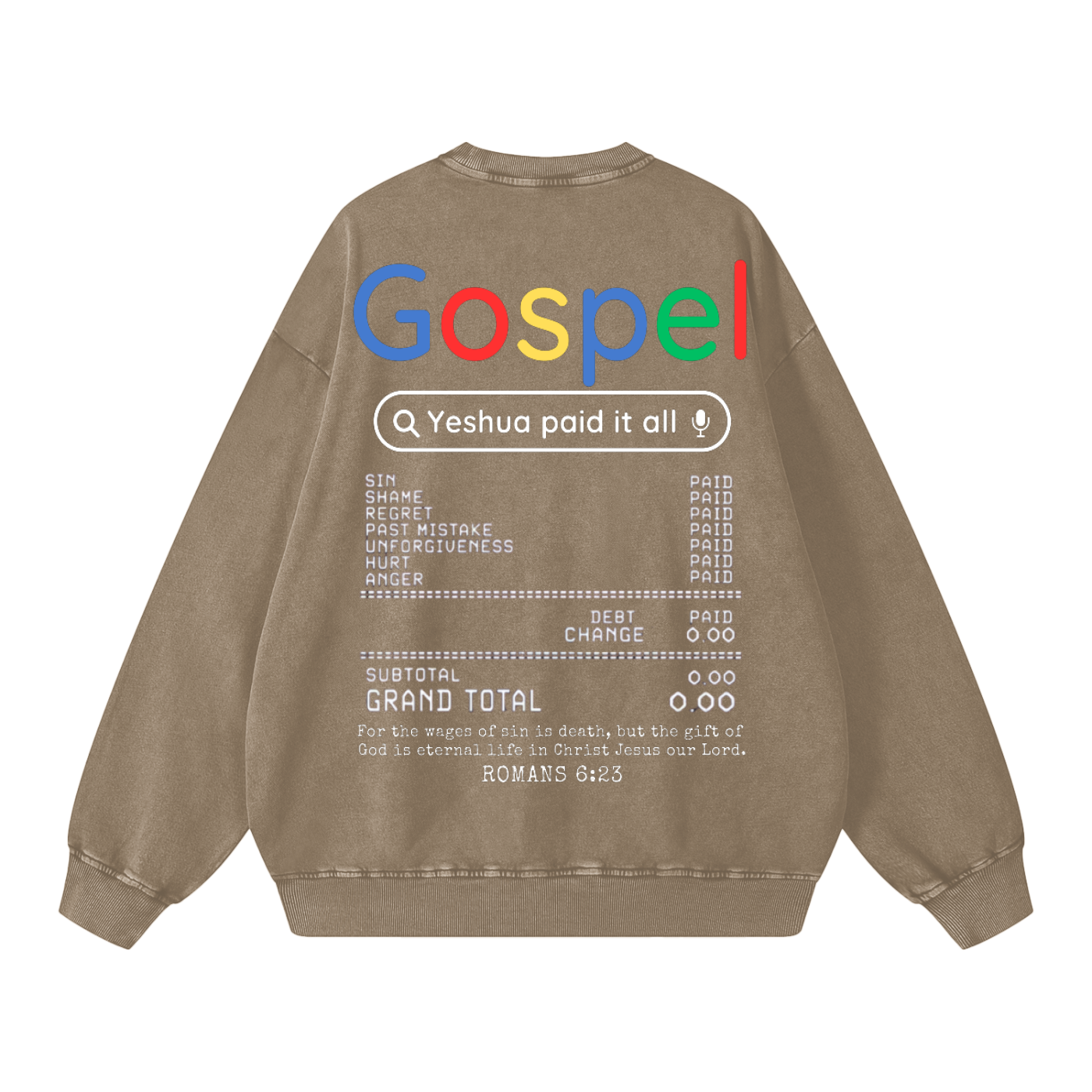 Gospel Snow Washed Oversized Sweatshirt