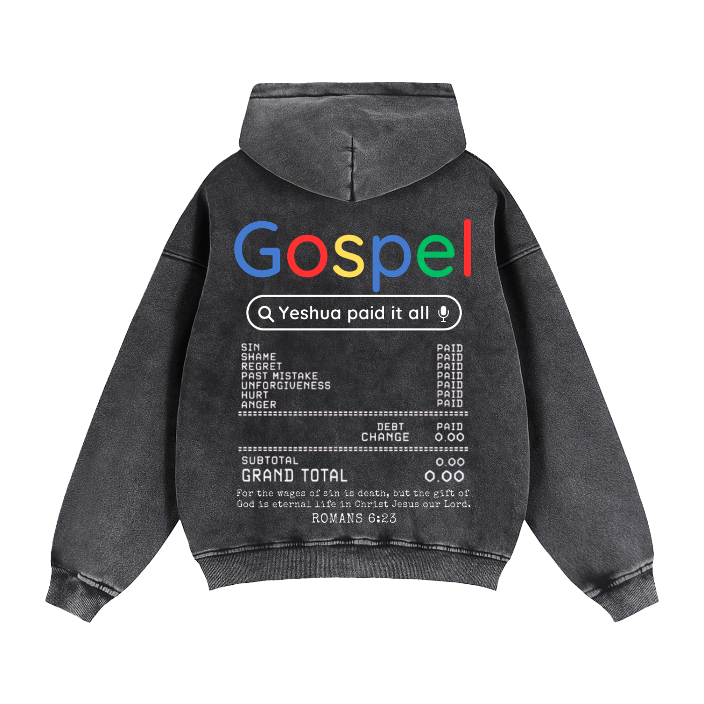 Gospel Zip-Through Boxy Fleece Hoodie