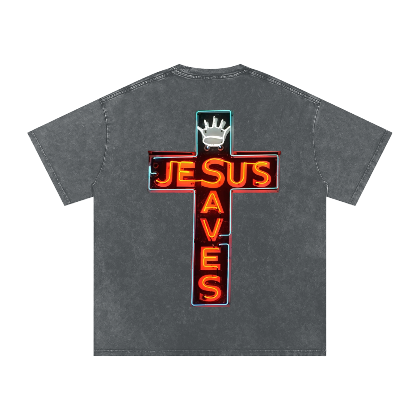"HOPE" Snow Washed Oversized Cotton T-Shirt