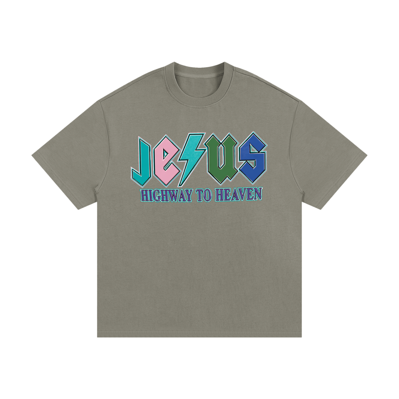 Jesus/No Luck Essential Heavyweight Cotton T-Shirt