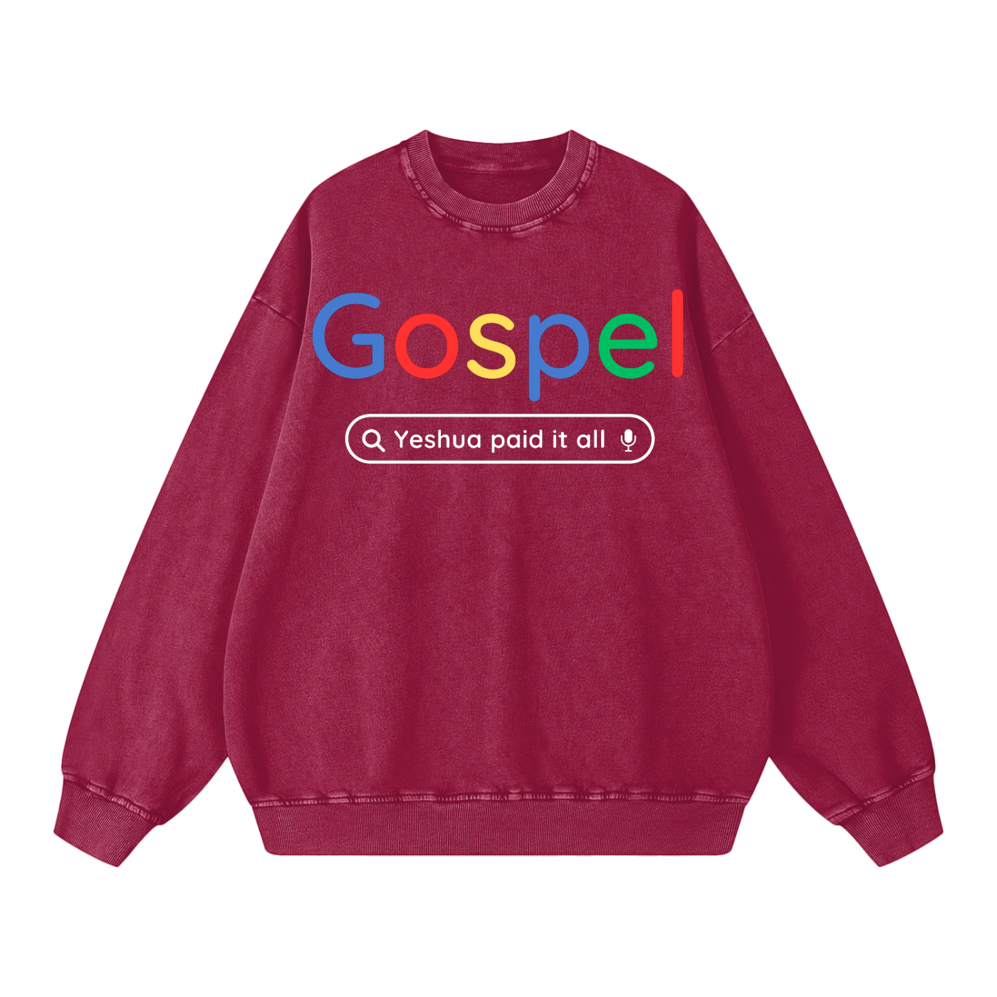 Gospel Snow Washed Oversized Sweatshirt