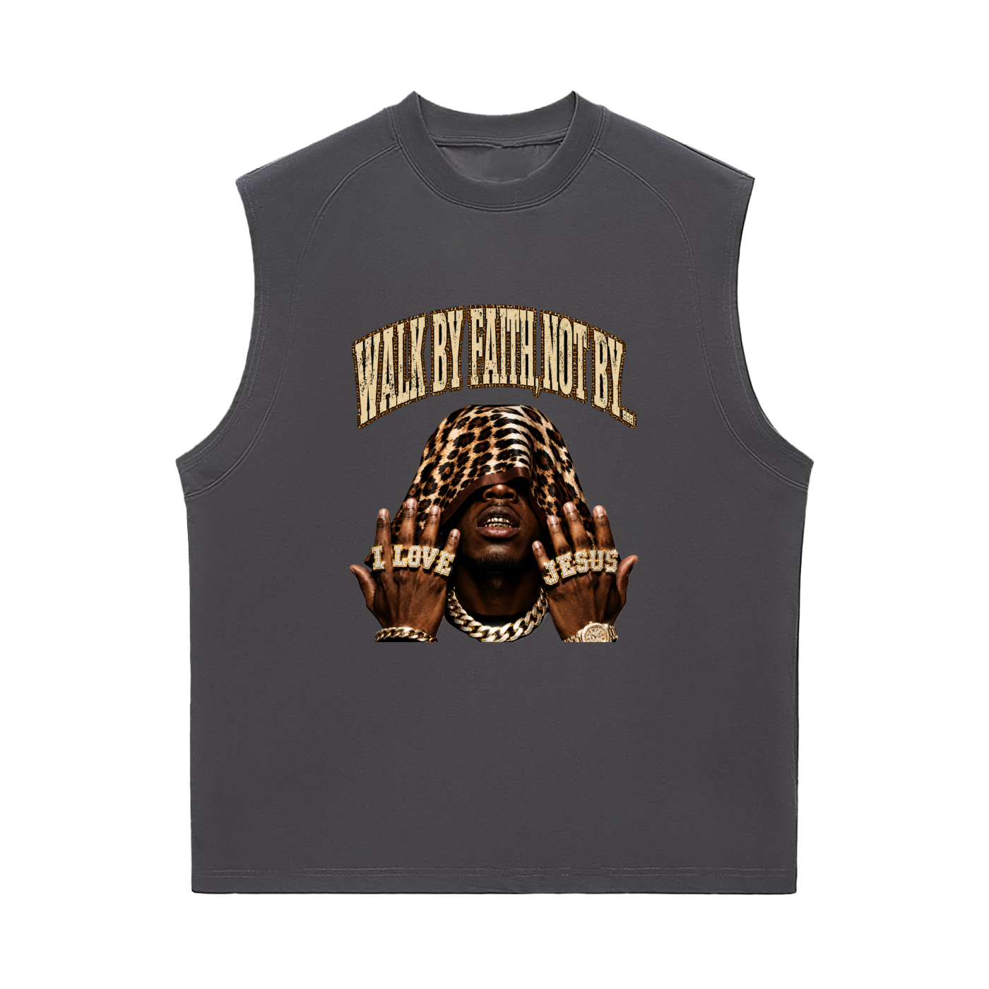 walking by faith, not by...... Sorona Quick-Dry Cooling Tank Top