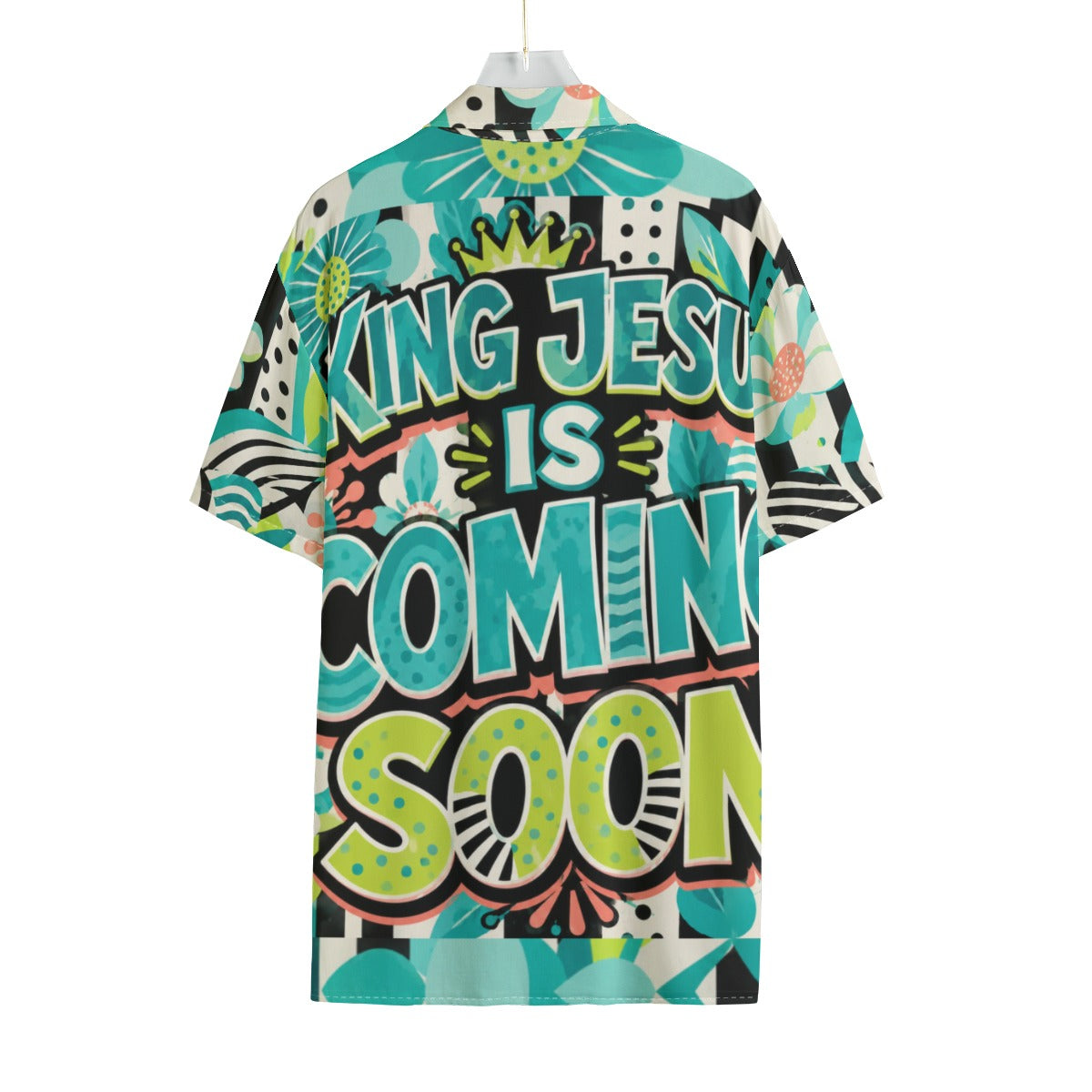 King Jesus is Coming soon Rayon Shirt With Pocket