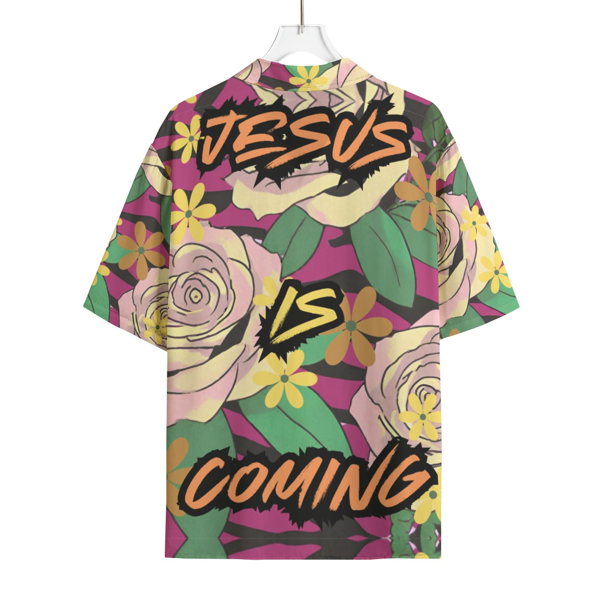 Jesus is Coming Hawaiian Rayon Shirt