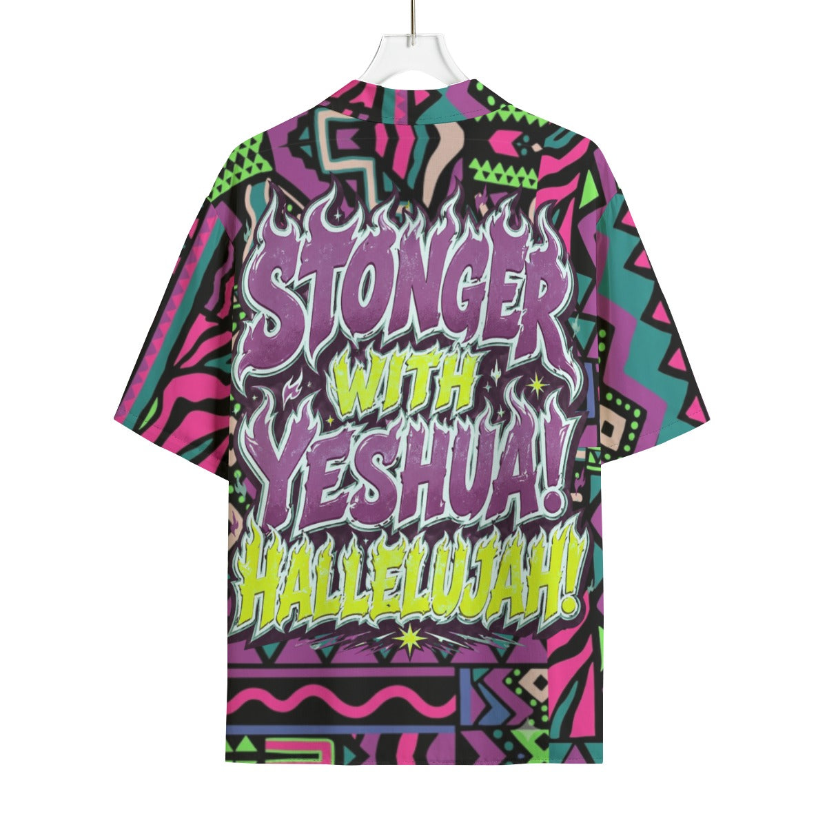 Stronger with Yeshua Hawaiian Rayon Shirt