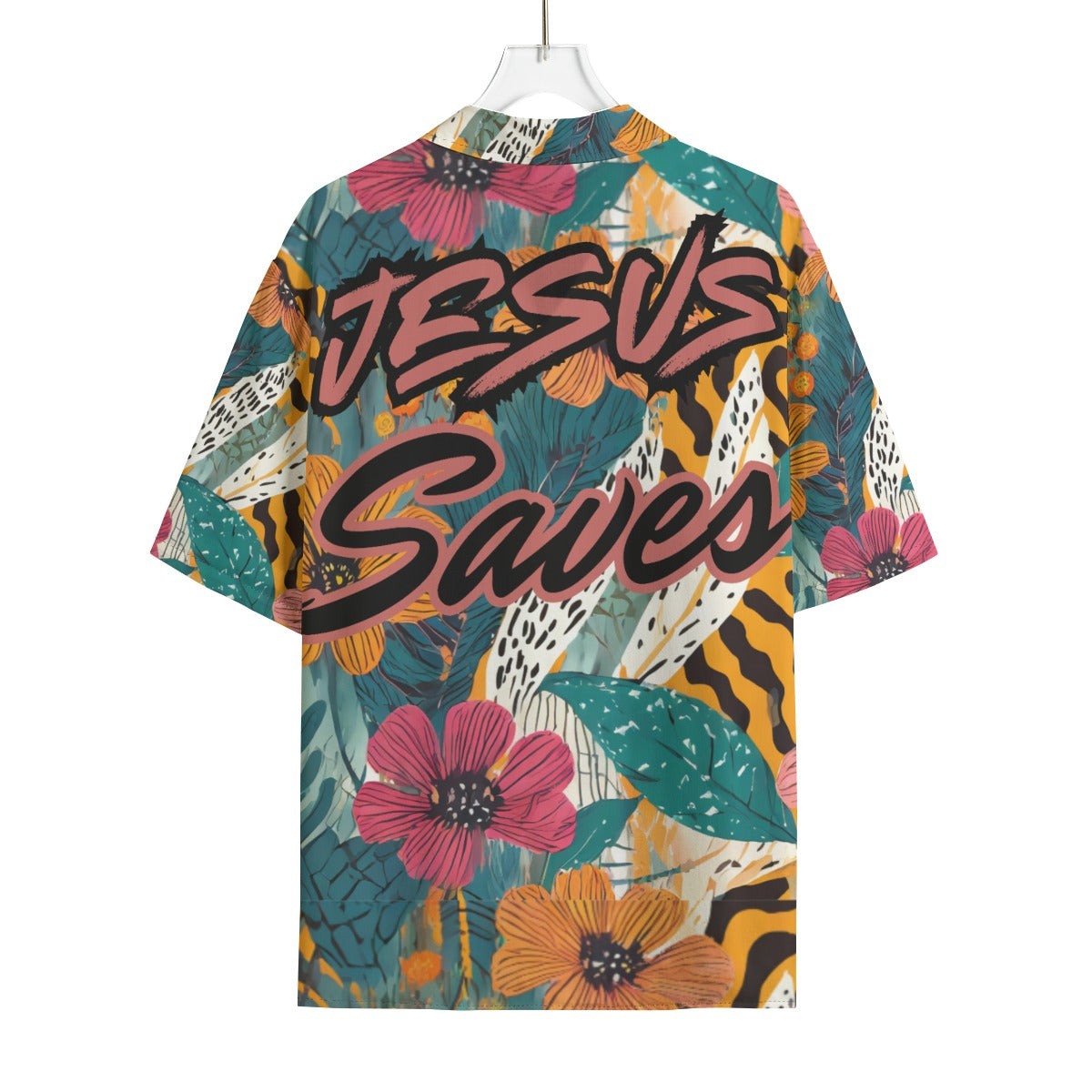 Jesus Saves Hawaiian Rayon Shirt