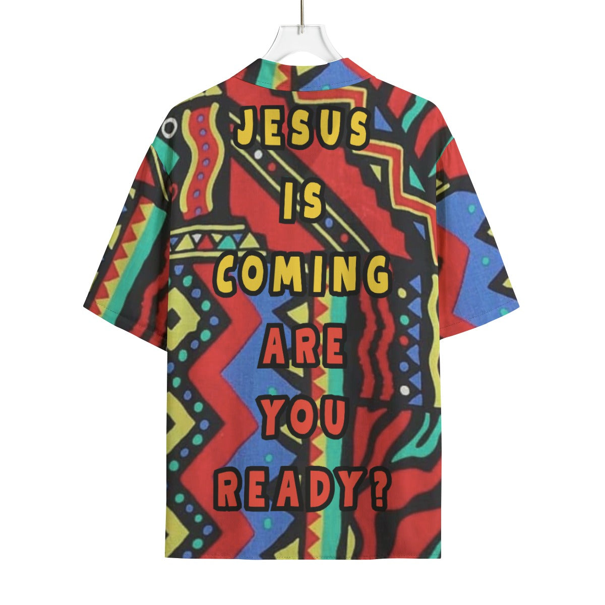 Jesus is Coming, Are you Ready? Men's Hawaiian Rayon Shirt