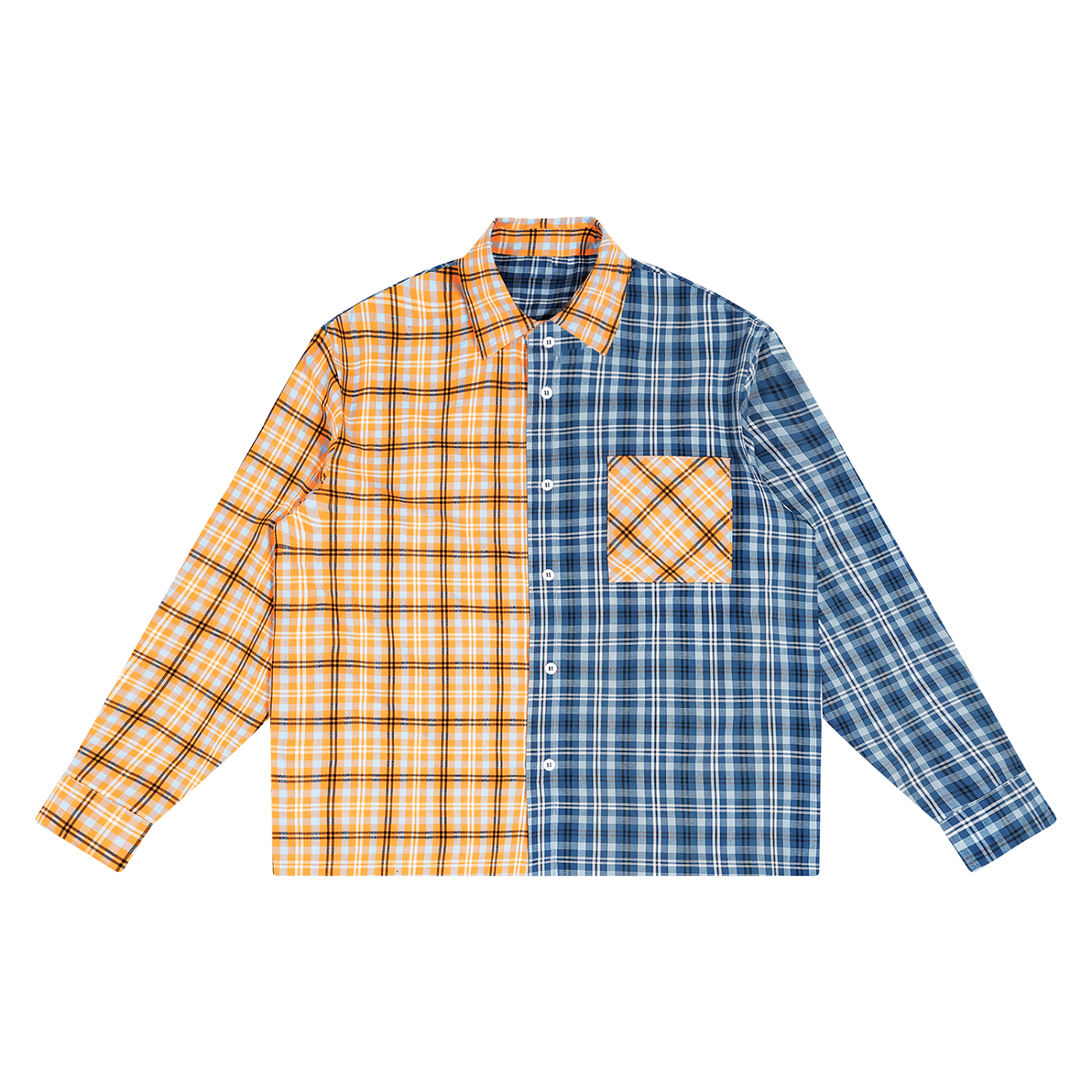 Psalm 51 "Repentance" Unisex Oversized Plaid Color Block Shirt