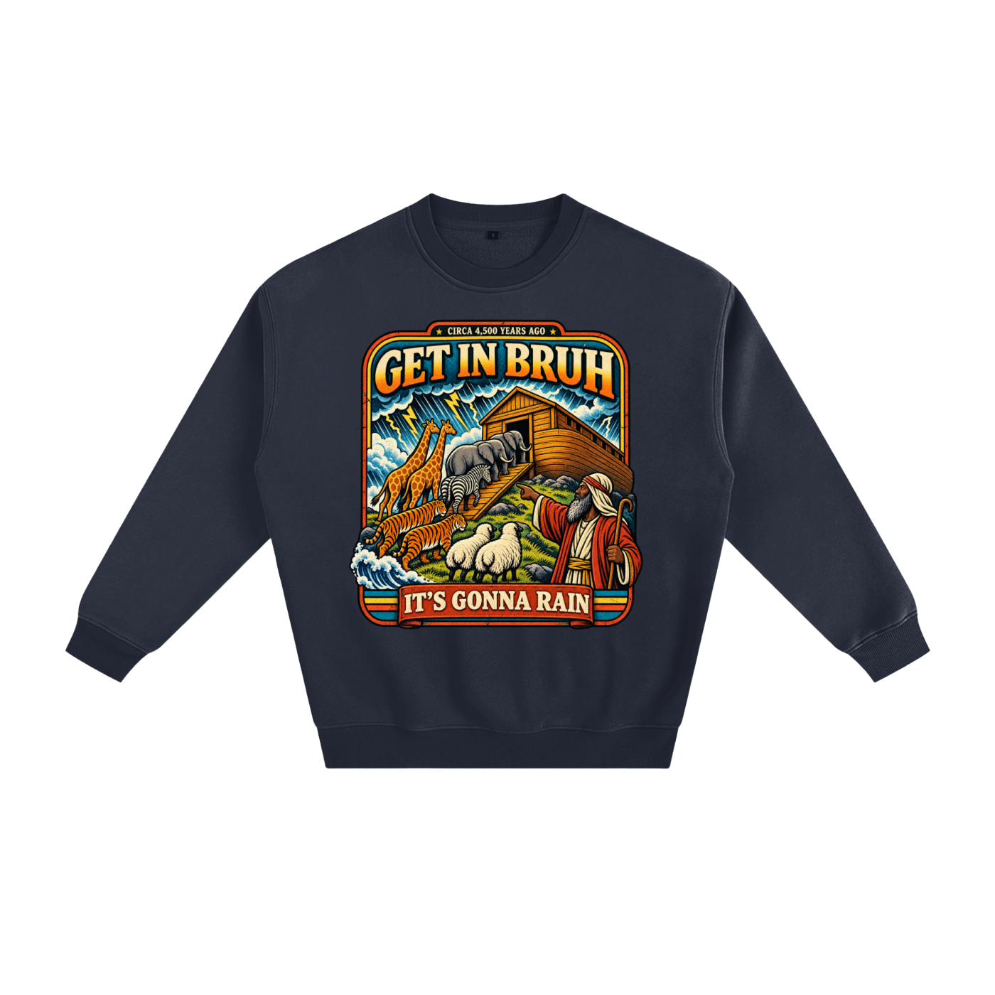 Warning before destruction Fleeced Sweatshirt