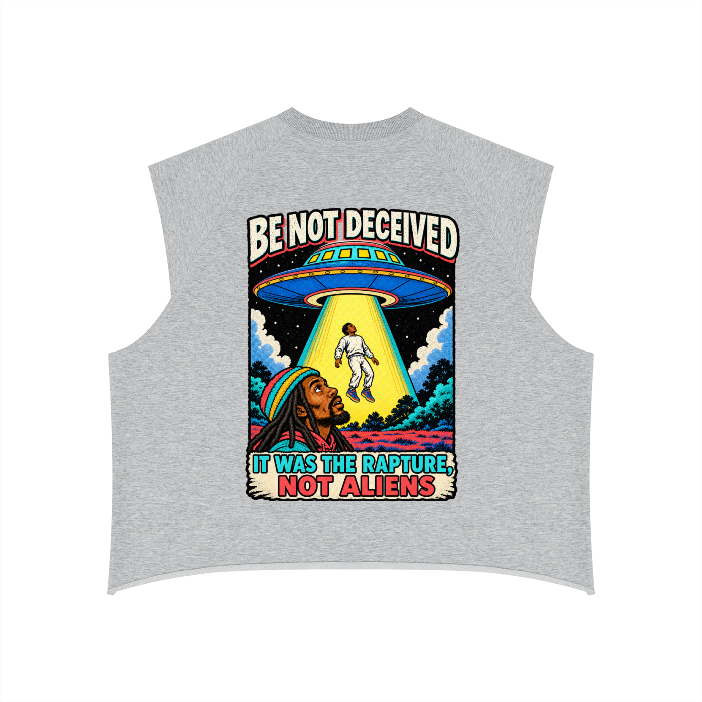 Rapture Soon Men’s Boxy Raw Hem Tank Top