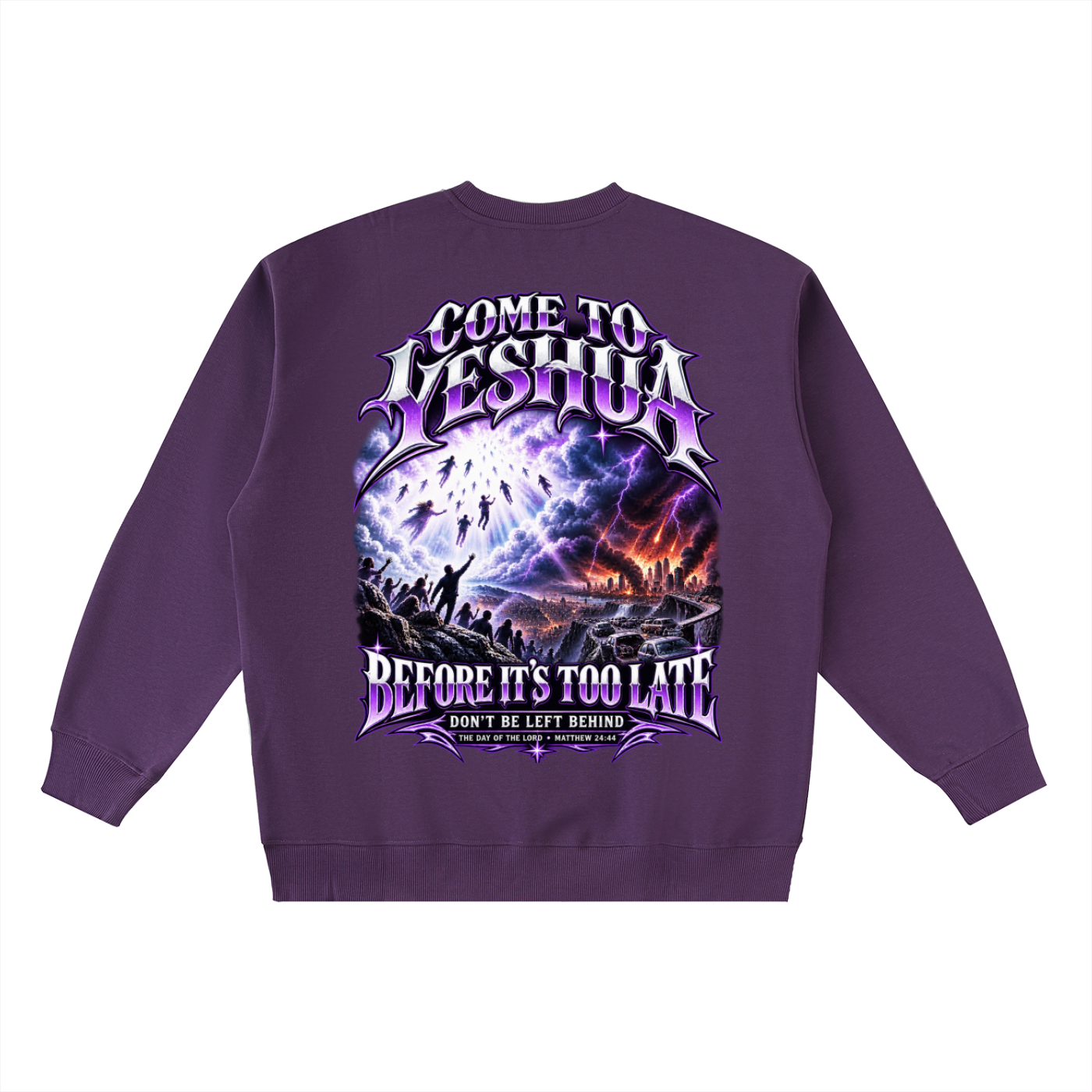 Come to Yeshua Oversized Crewneck Taped Sweatshirt
