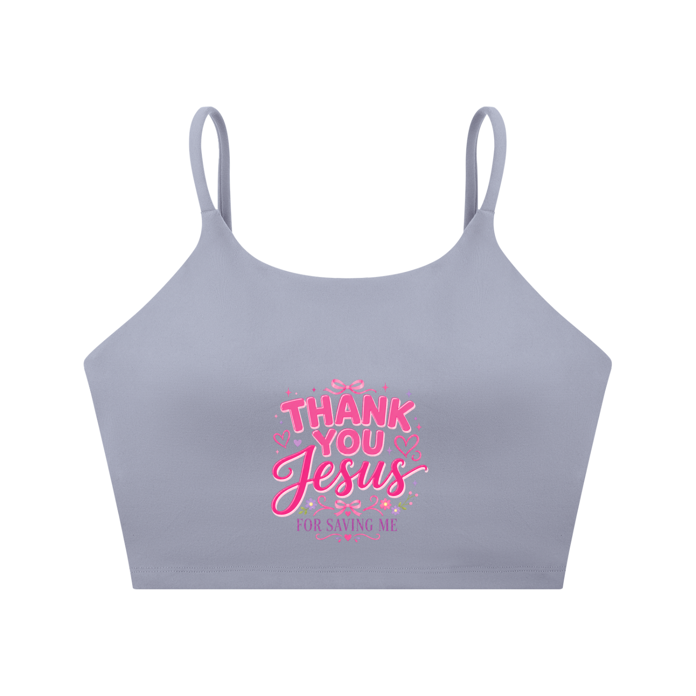 Thank you Spaghetti Strap Yoga Sports Bra